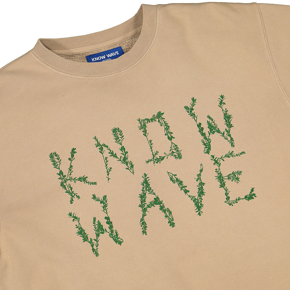 Know Wave branches crewneck Natural Sweatshirts Close-up | Overkill