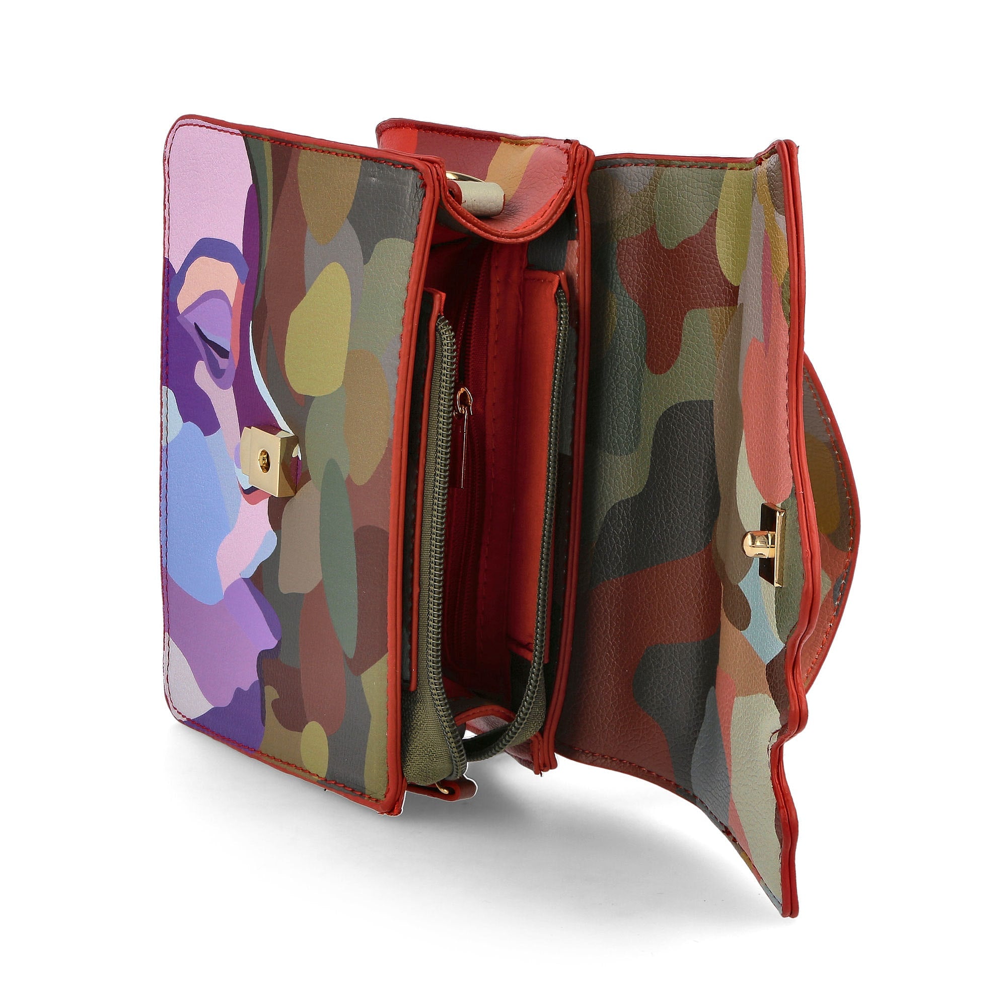 Kidsuper Studios Kissing Faces Hand Bag Multicolor Shoulder & Cross Body Bags Detail view 2 | Overkill