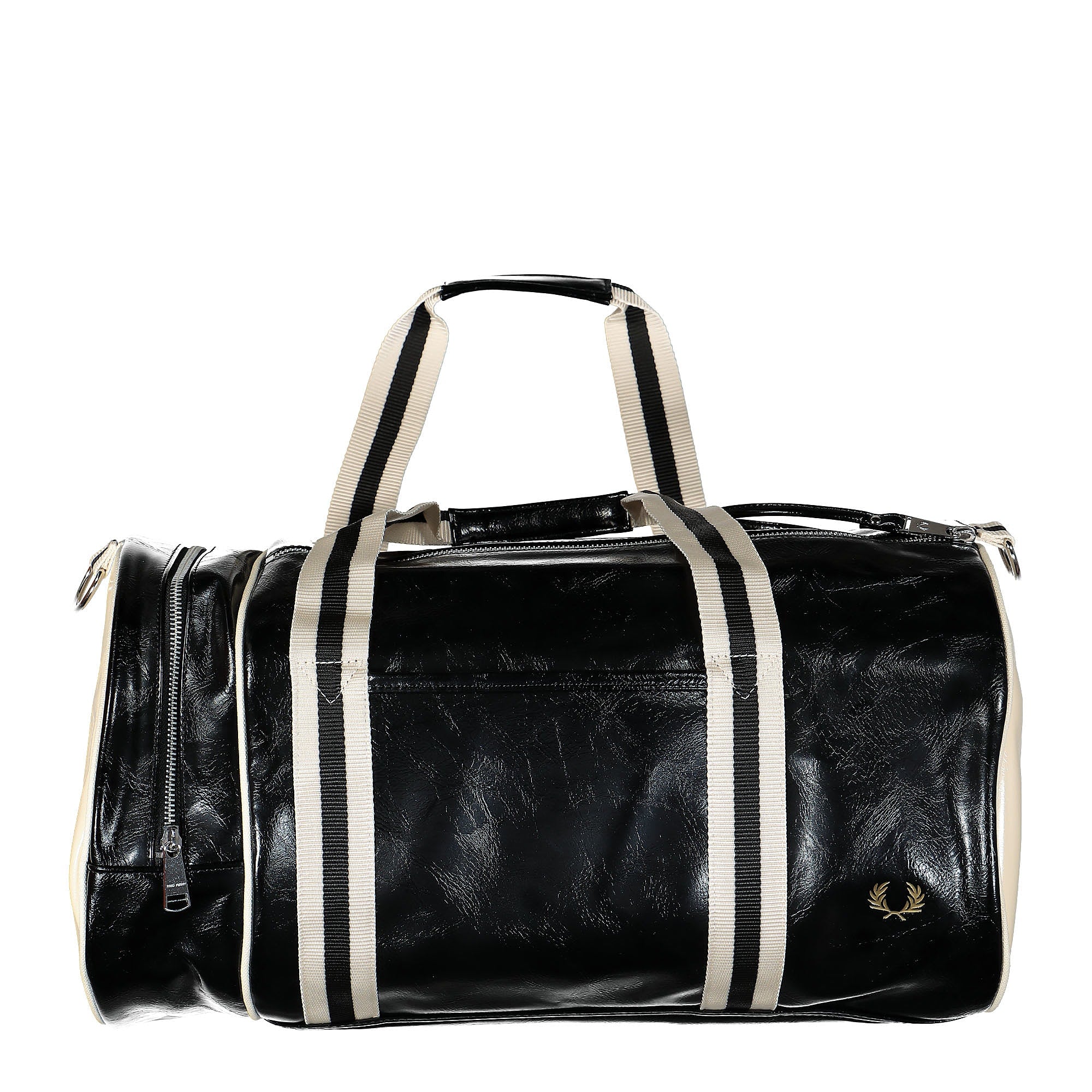 Fred Perry Classic Barrel Bag Black / Ecru Duffle Bags L7220 D57 | Overkill