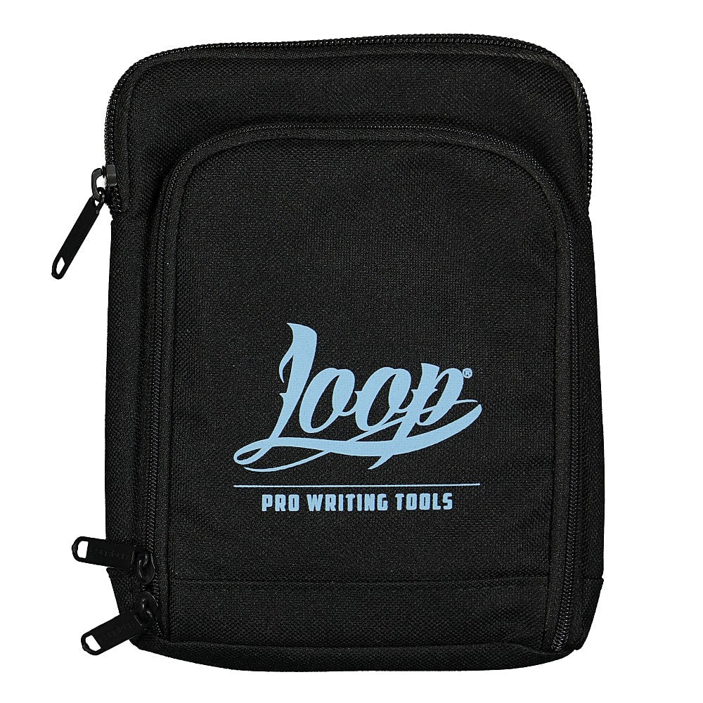 Loop Shoulder Pouch Logo Light Blue Black / Light Blue Shoulder & Cross Body Bags LP-SPL-LTB | Overkill