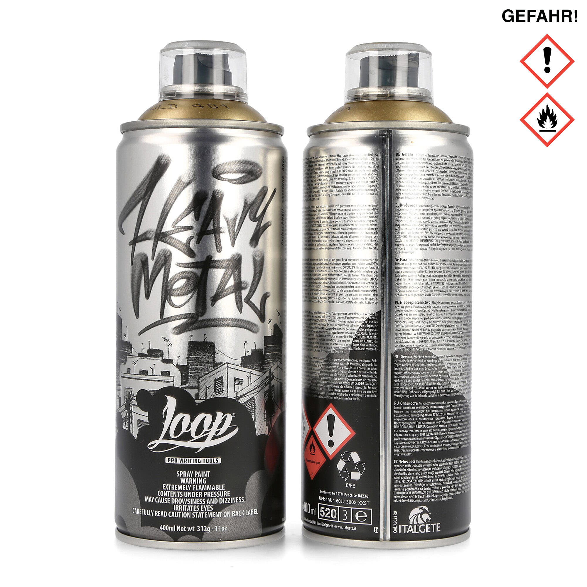 Loop paint metallic 400 ml Cans LP-SP-ME | Overkill