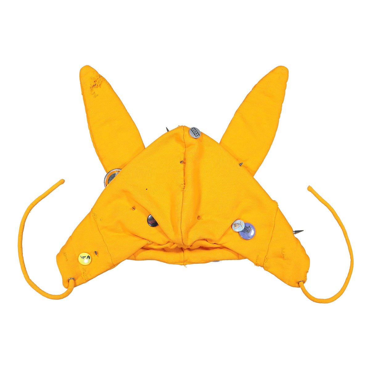 Liberal Youth Ministry Destroyed Bunny Hood Knit Orange Hoodies Material | Overkill