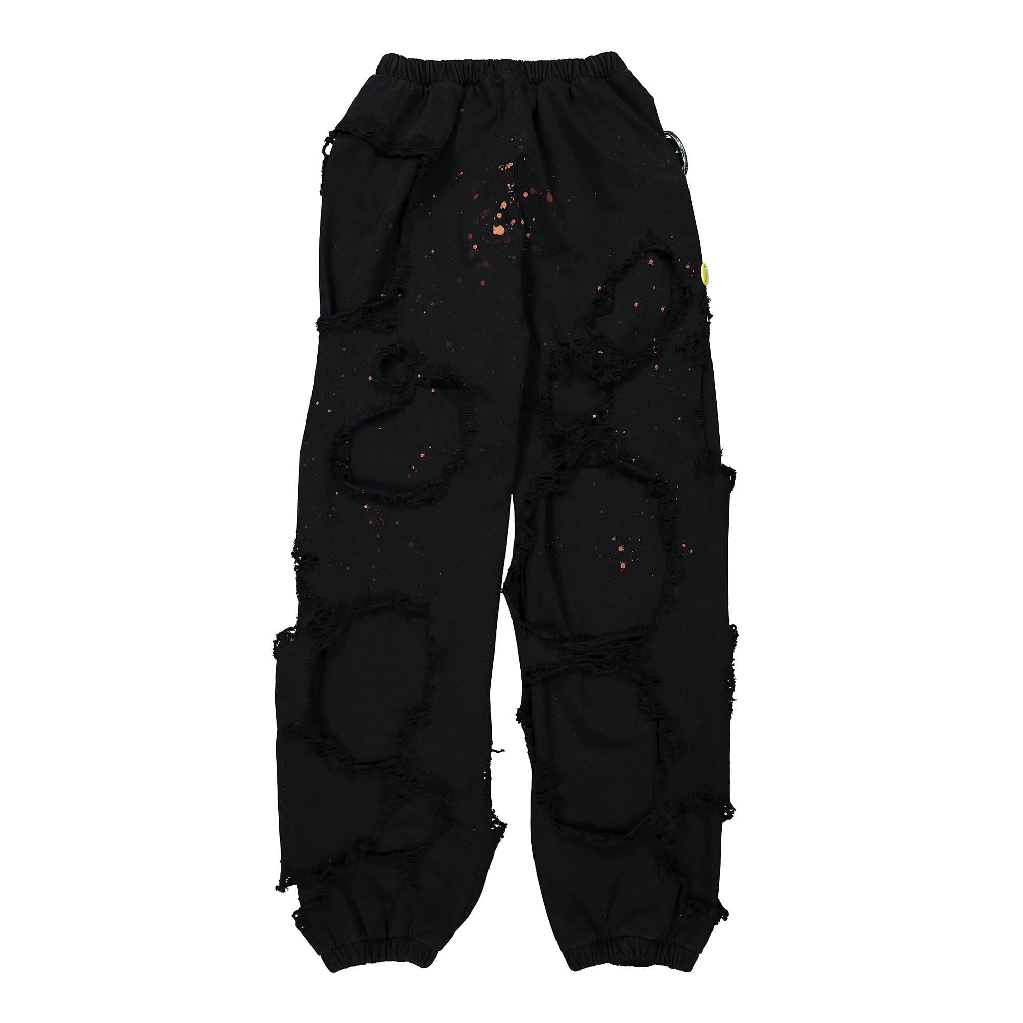 Liberal Youth Ministry Destroyed Pants Knit Black Casual Pants Material | Overkill
