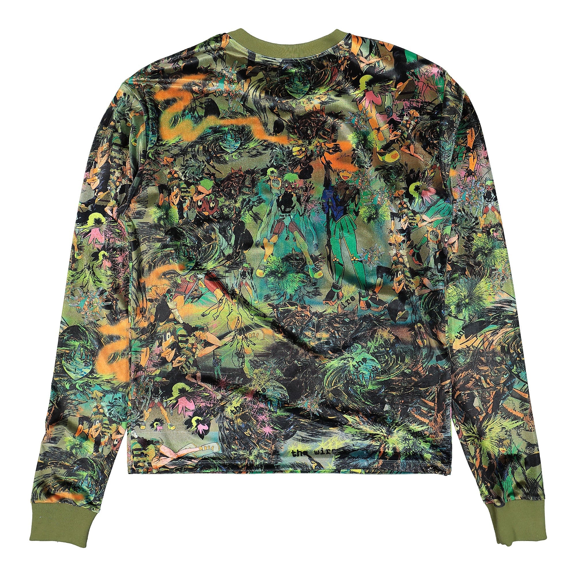 Liberal Youth Ministry Velvet Long Sleeve Shirt Green Anime Shirts Material | Overkill