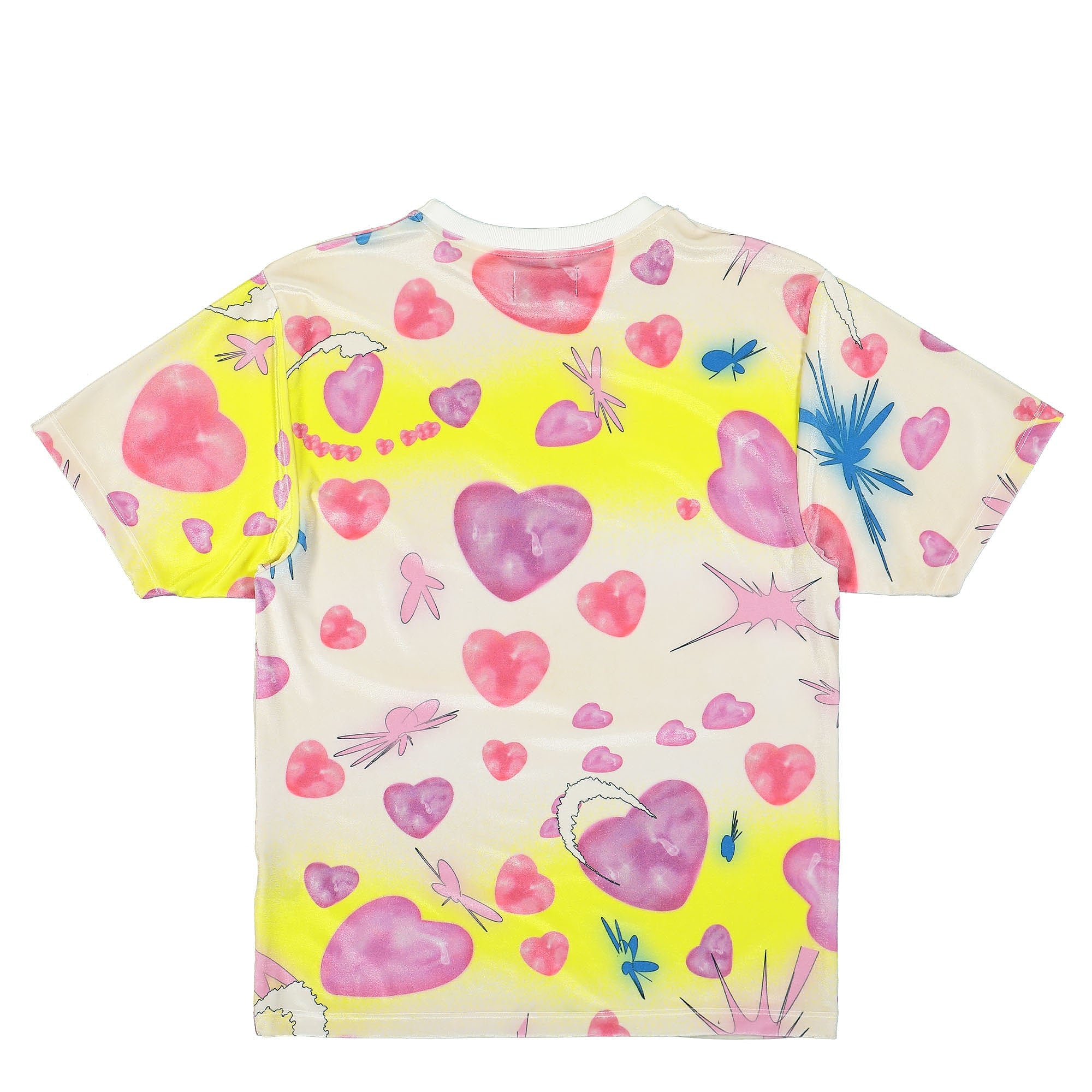 Liberal Youth Ministry Velvet Hearts Knit T-Shirt Pink Multicolor T-Shirts Material | Overkill