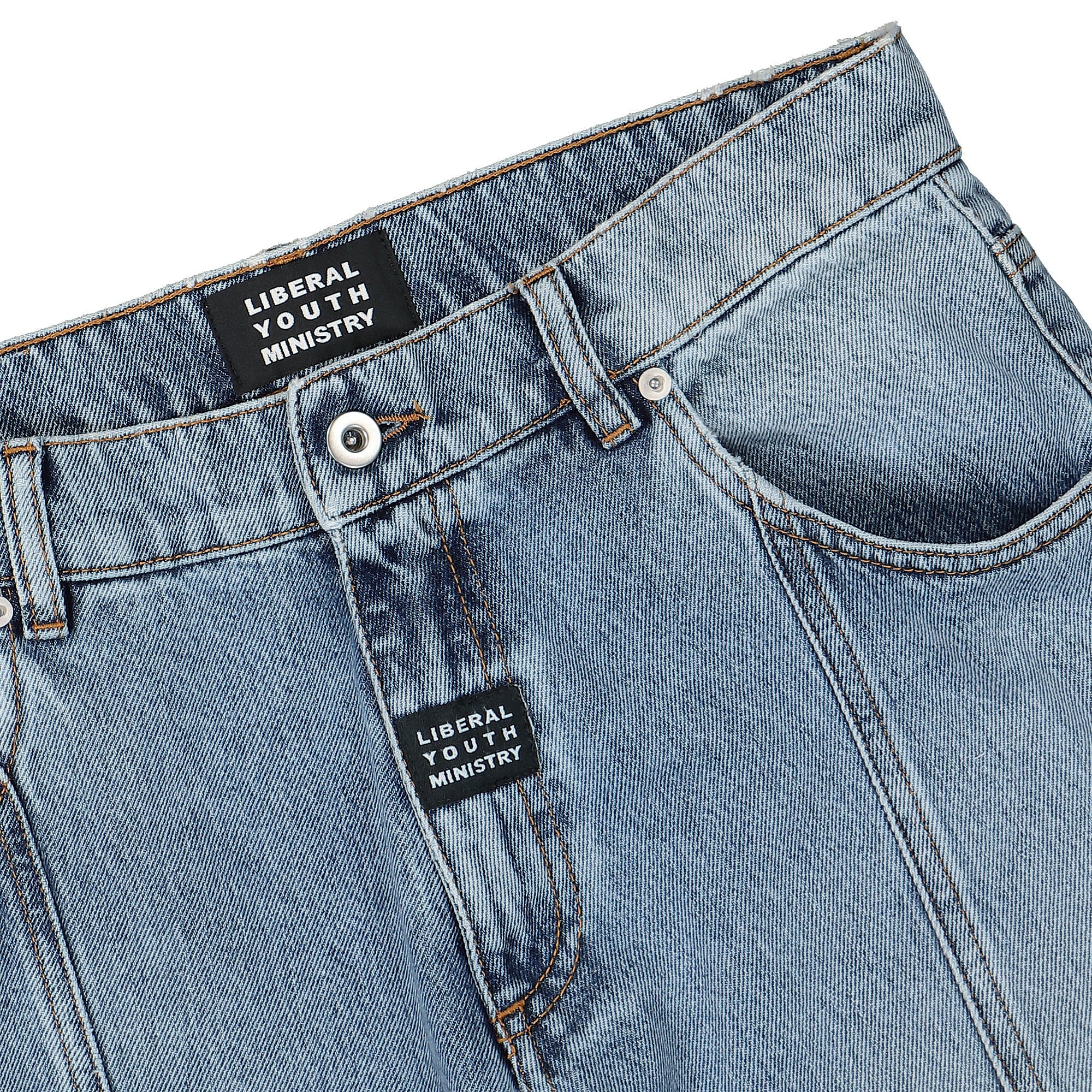 Liberal Youth Ministry Pannel Denim Pants Blue Jeans Detail view 1 | Overkill