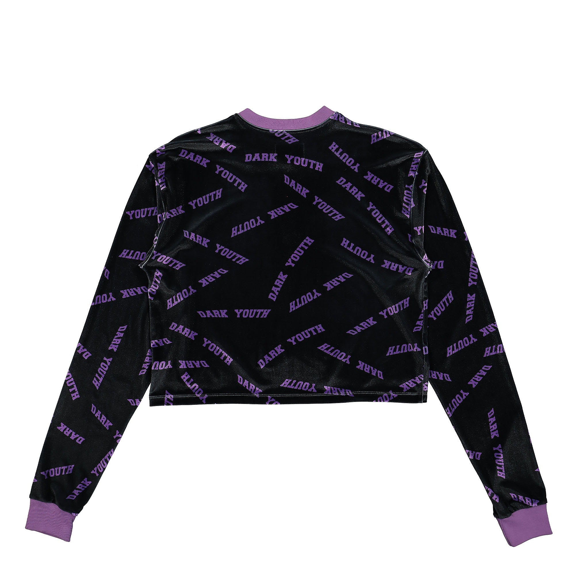 Liberal Youth Ministry Dark Youth Velvet Longsleeve T-Shirt Black / Purple Longsleeves Material | Overkill