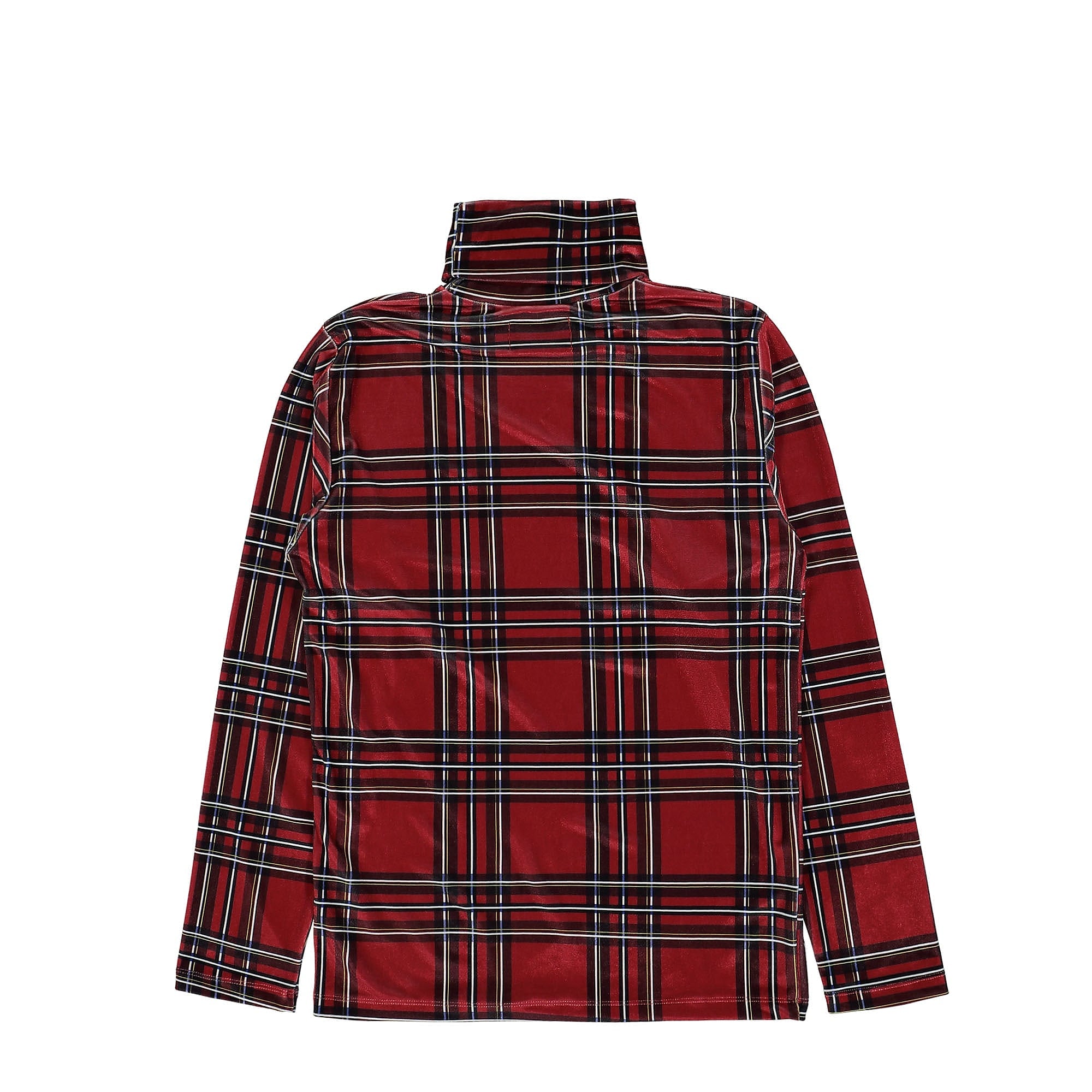 Liberal Youth Ministry Plaid Velvet Turtleneck Red Longsleeves Material | Overkill