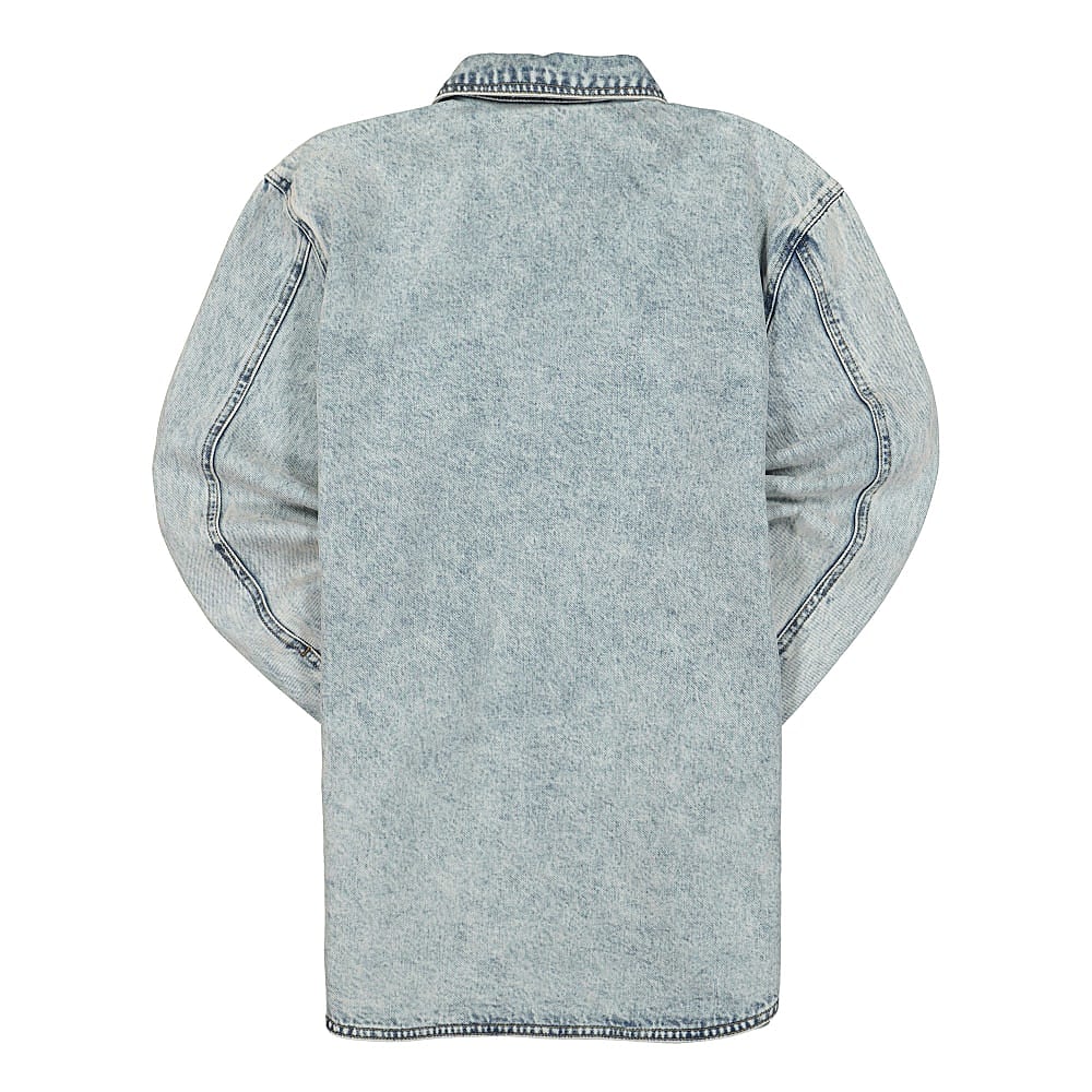 Han Kjobenhavn army shirt Bleached Denim Shirts Material | Overkill
