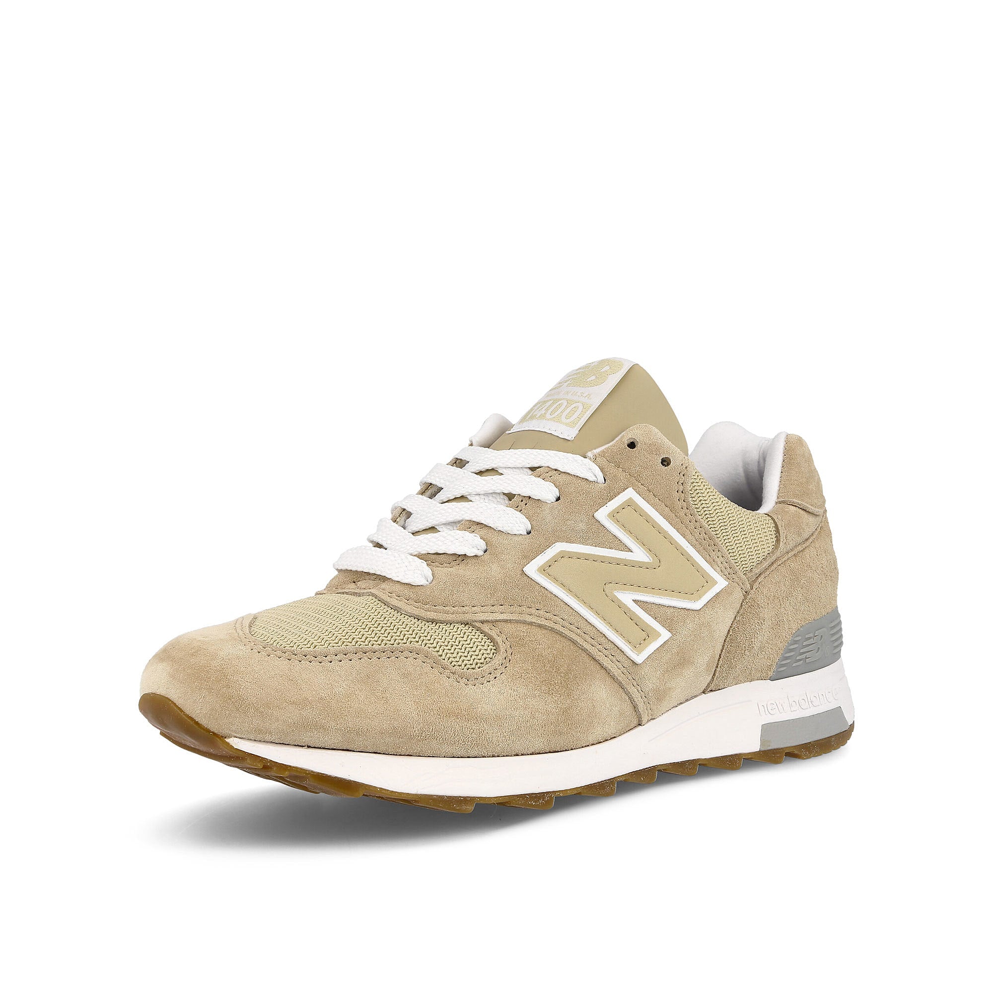 New Balance m 1400 tn Beige-White Low Top Sneakers Close Up | Overkill