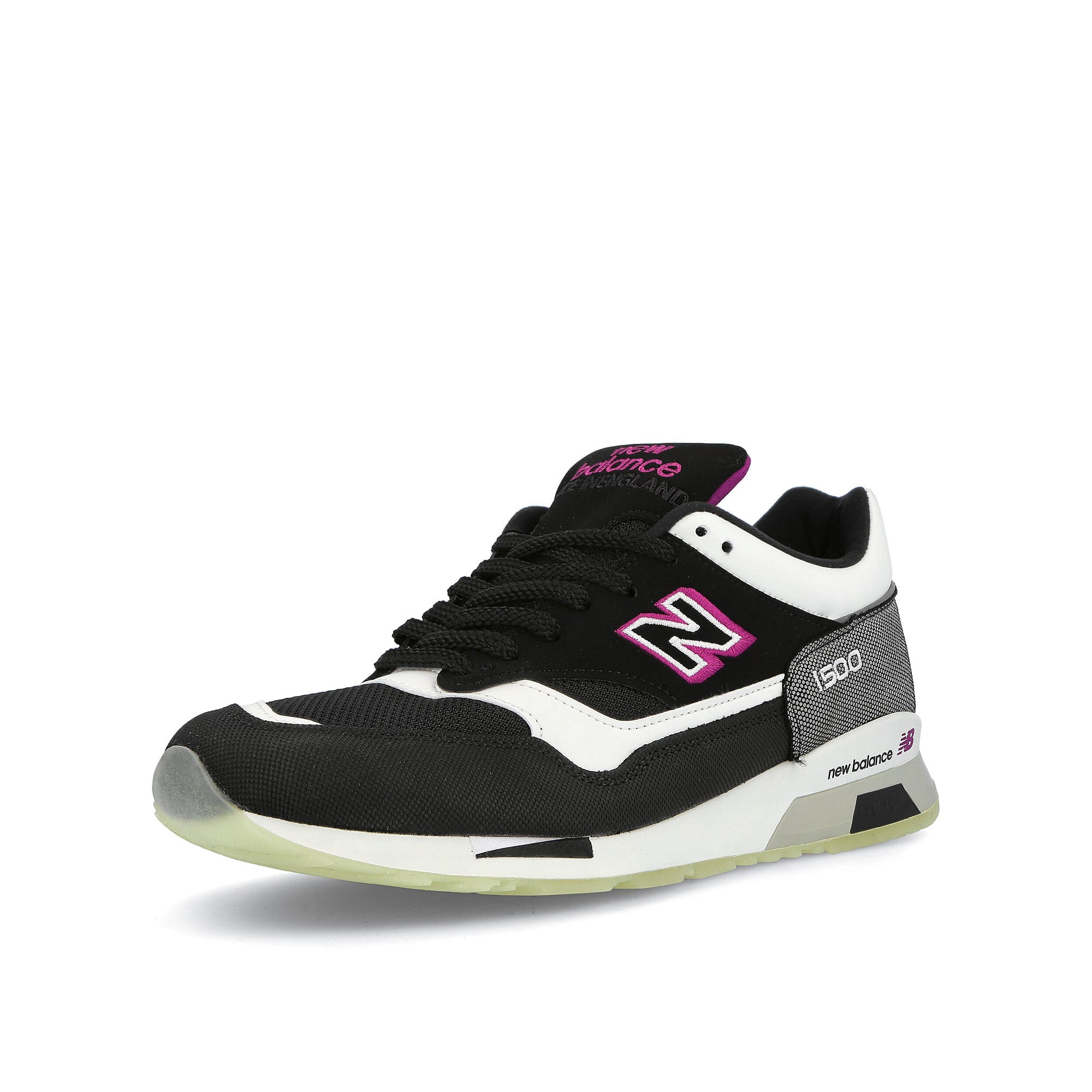 New Balance m 1500 gid Black-White-Lilac Low Top Sneakers Close Up | Overkill