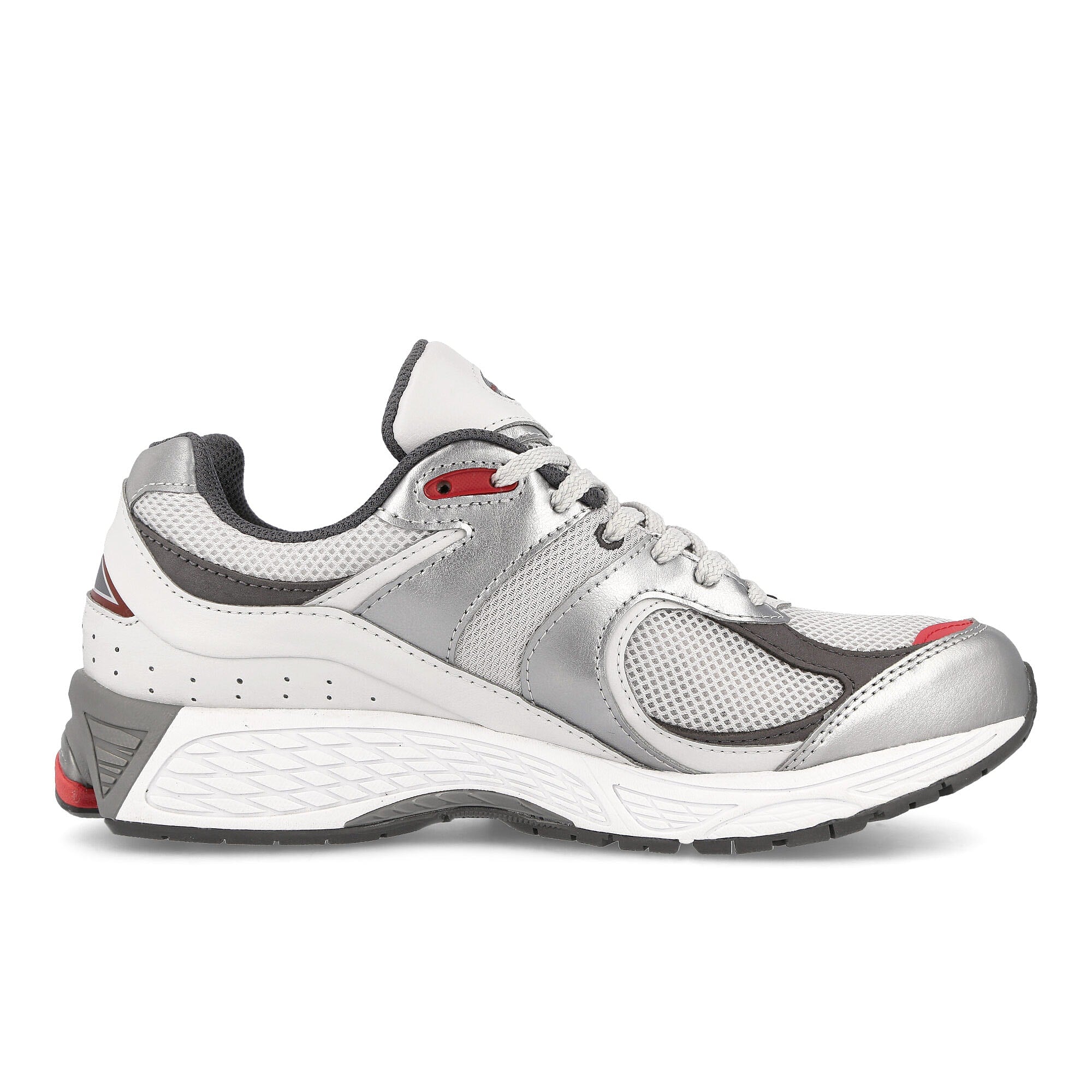 New Balance m2002rlb Silver-Red Low Top Sneakers Silhouette | Overkill