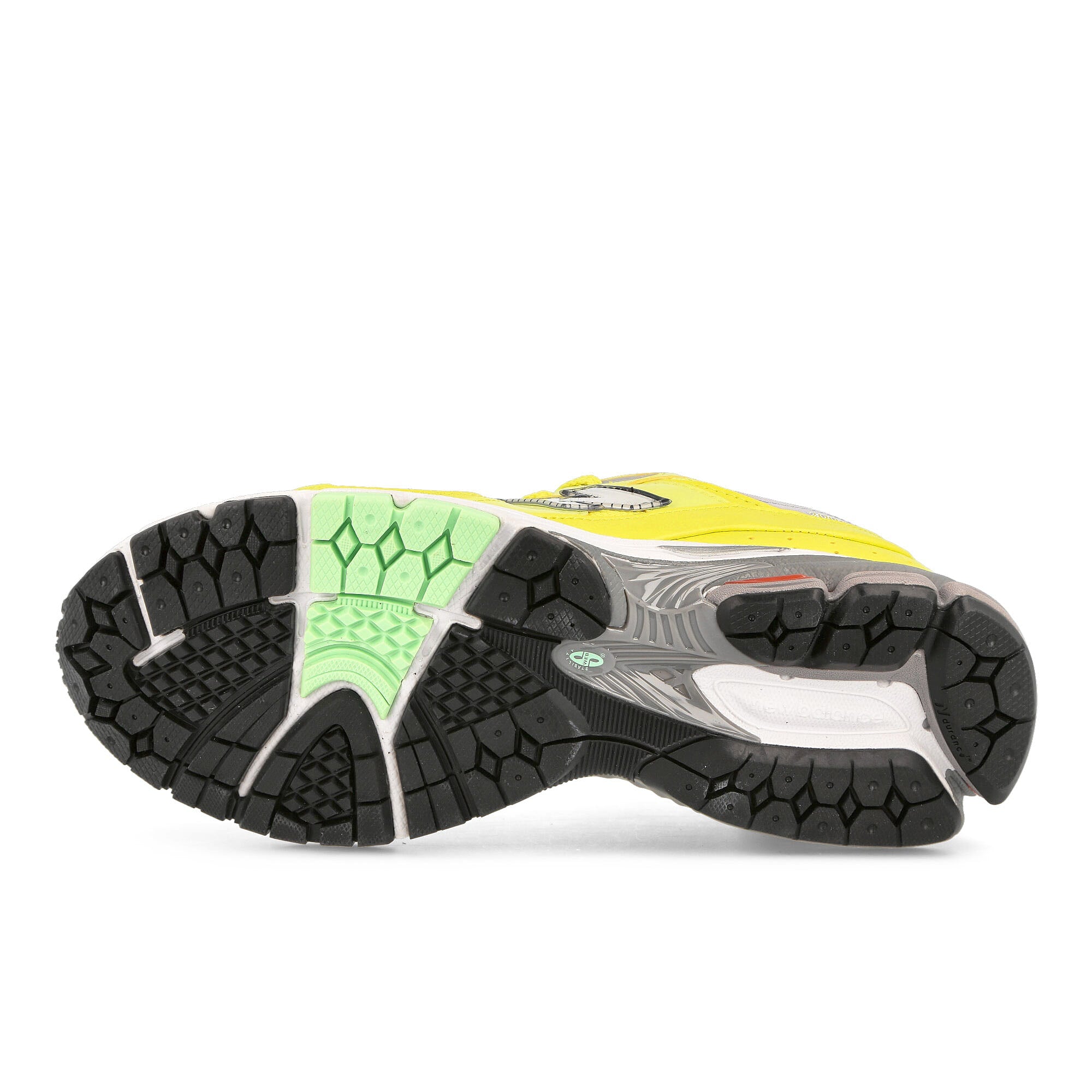 New Balance m2002rlc Sulphur Yellow-Silver Metallic Low Top Sneakers Detail View 1 | Overkill