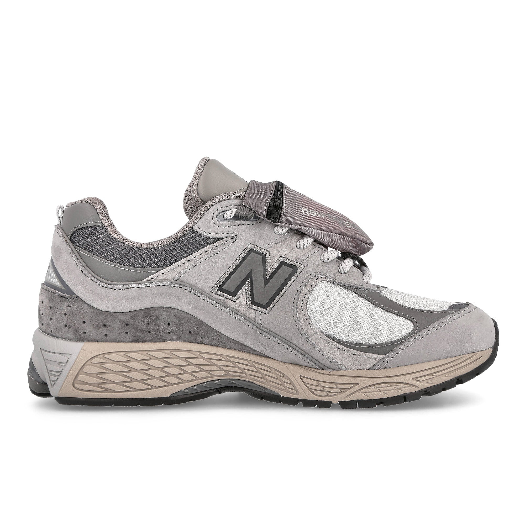 New Balance m2002rvc Team Away Grey / Dark Silver Metallic Low Top Sneakers Silhouette | Overkill