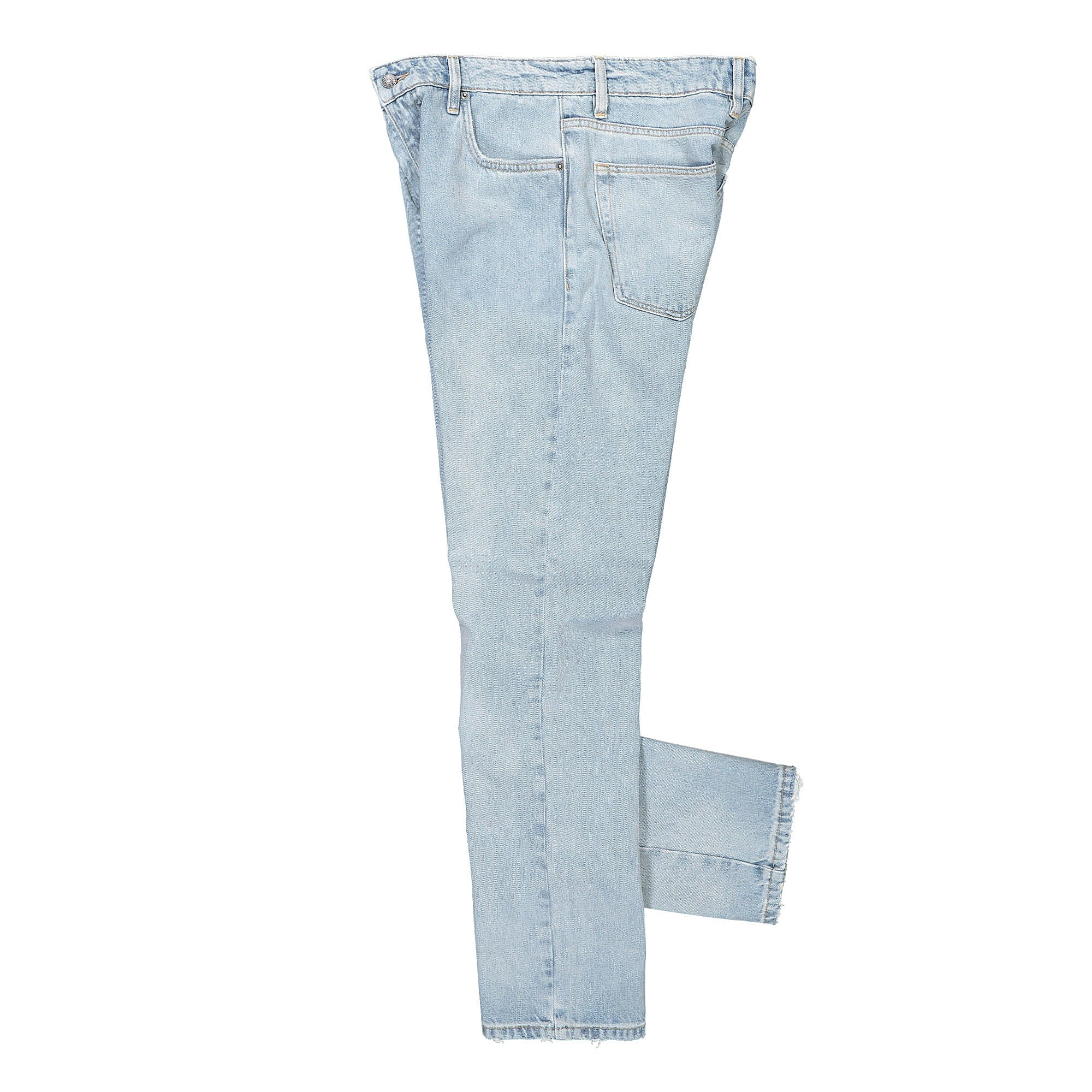 GUESS U.S.A. Straight Indigo Pant Light Blue Jeans Close-up | Overkill