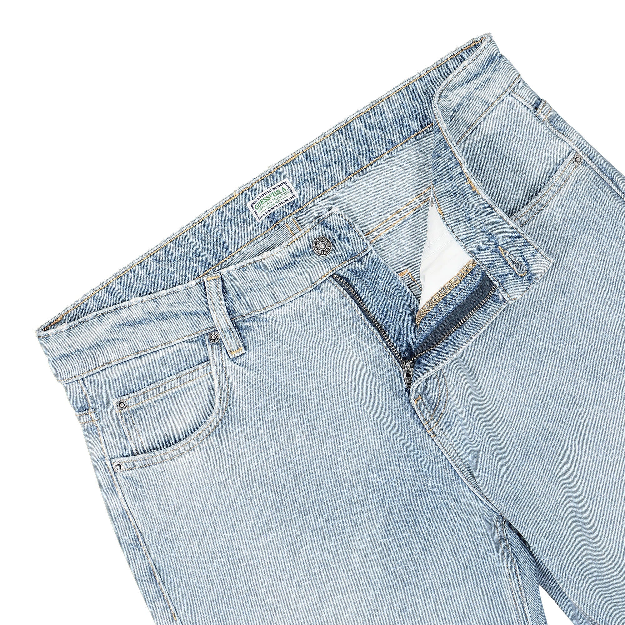 GUESS U.S.A. Straight Indigo Pant Light Blue Jeans Detailfoto | Overkill