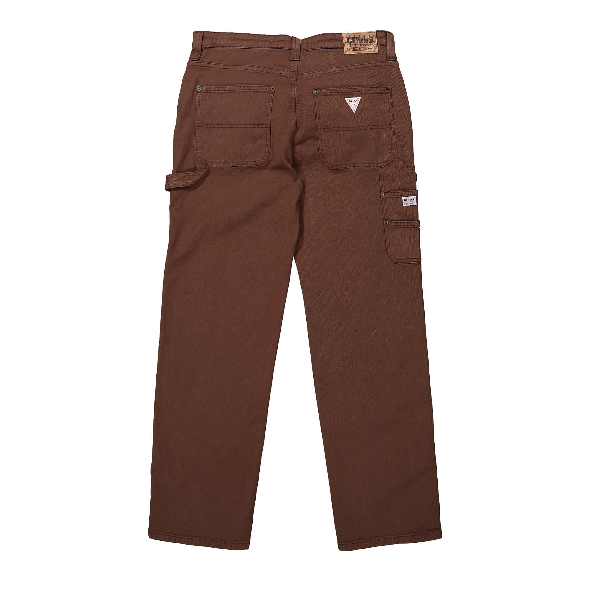 GUESS Originals Go Kit Carpenter Pants Choco Brown Casual Pants Material | Overkill