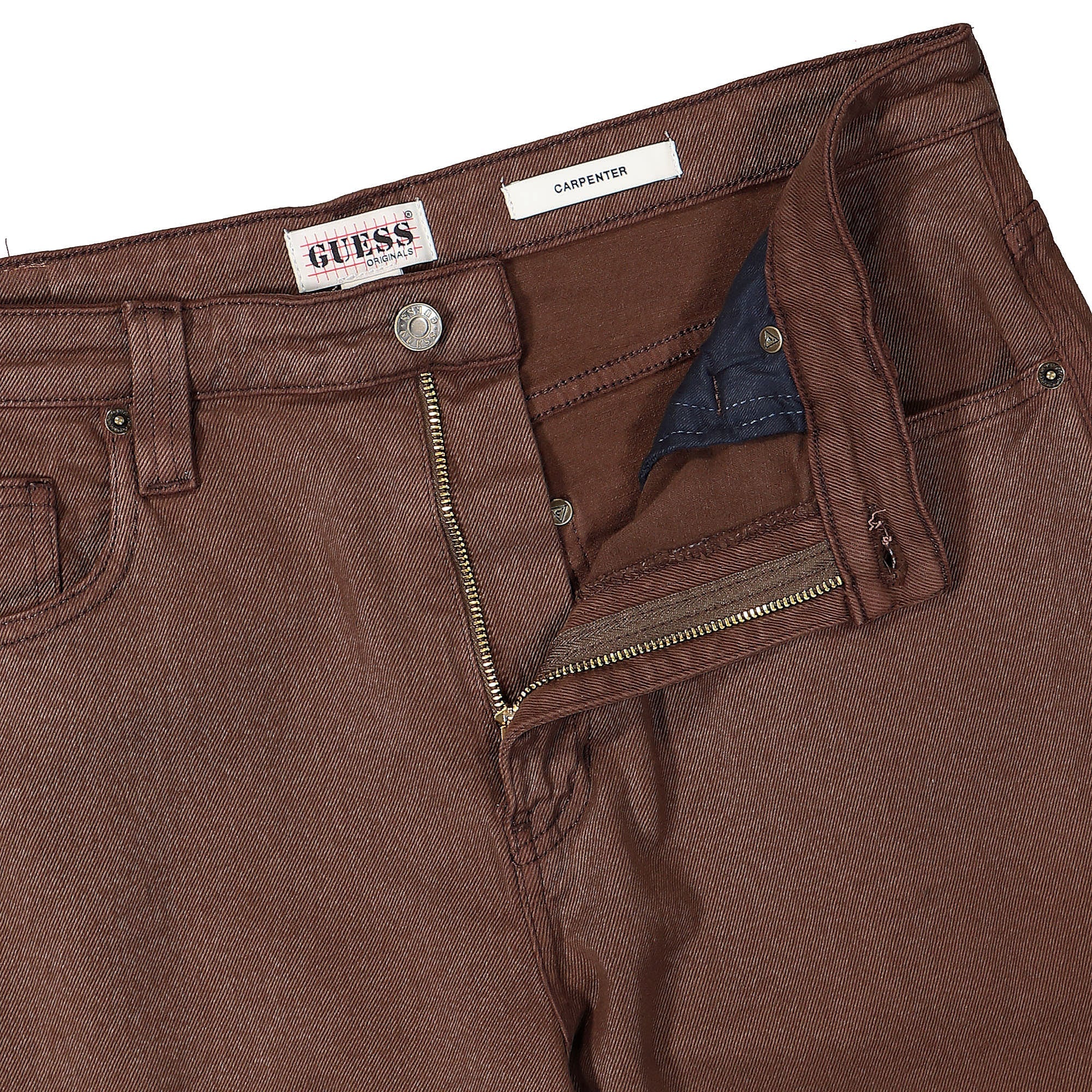 GUESS Originals Go Kit Carpenter Pants Choco Brown Casual Pants Detailfoto | Overkill