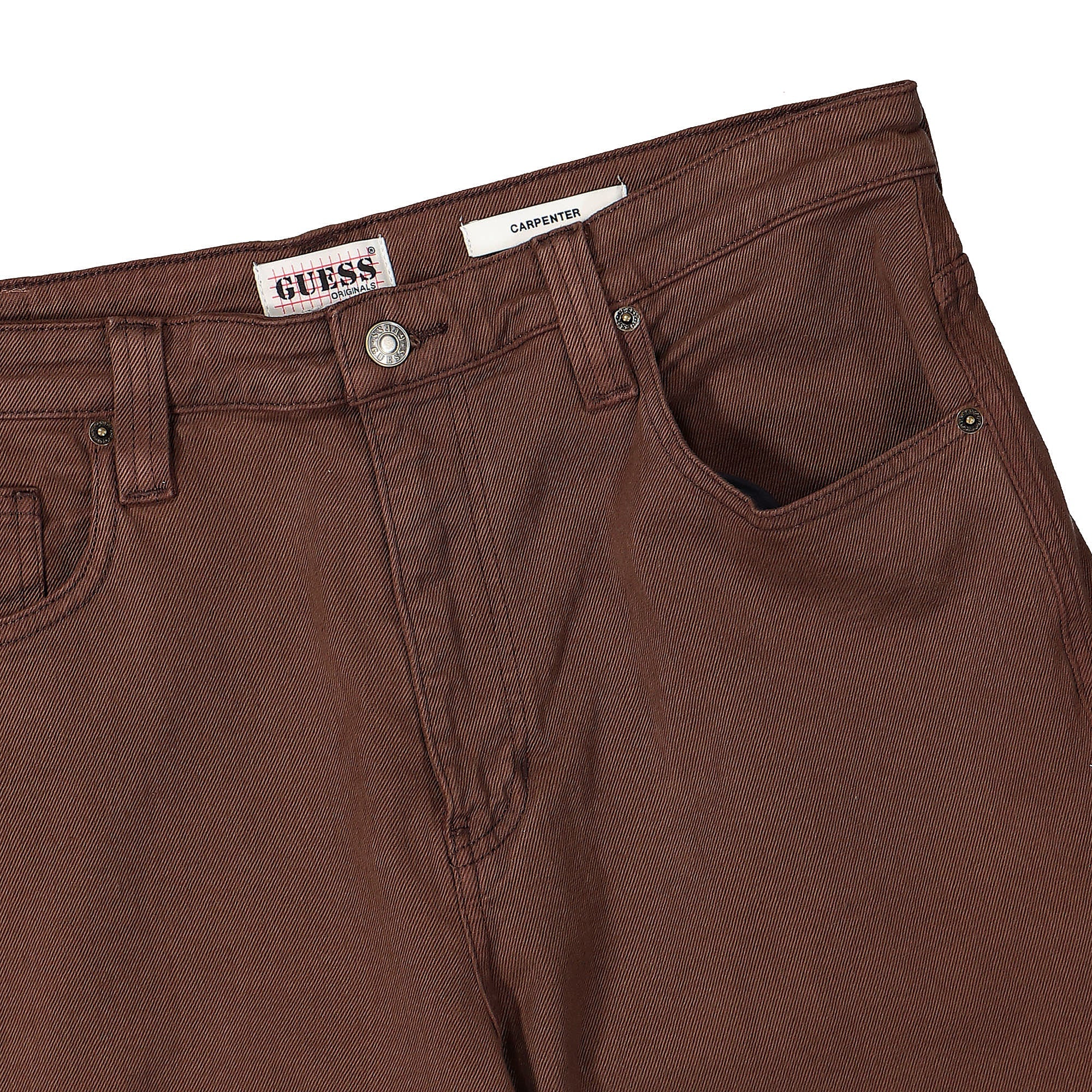 GUESS Originals Go Kit Carpenter Pants Choco Brown Casual Pants Detail view 1 | Overkill