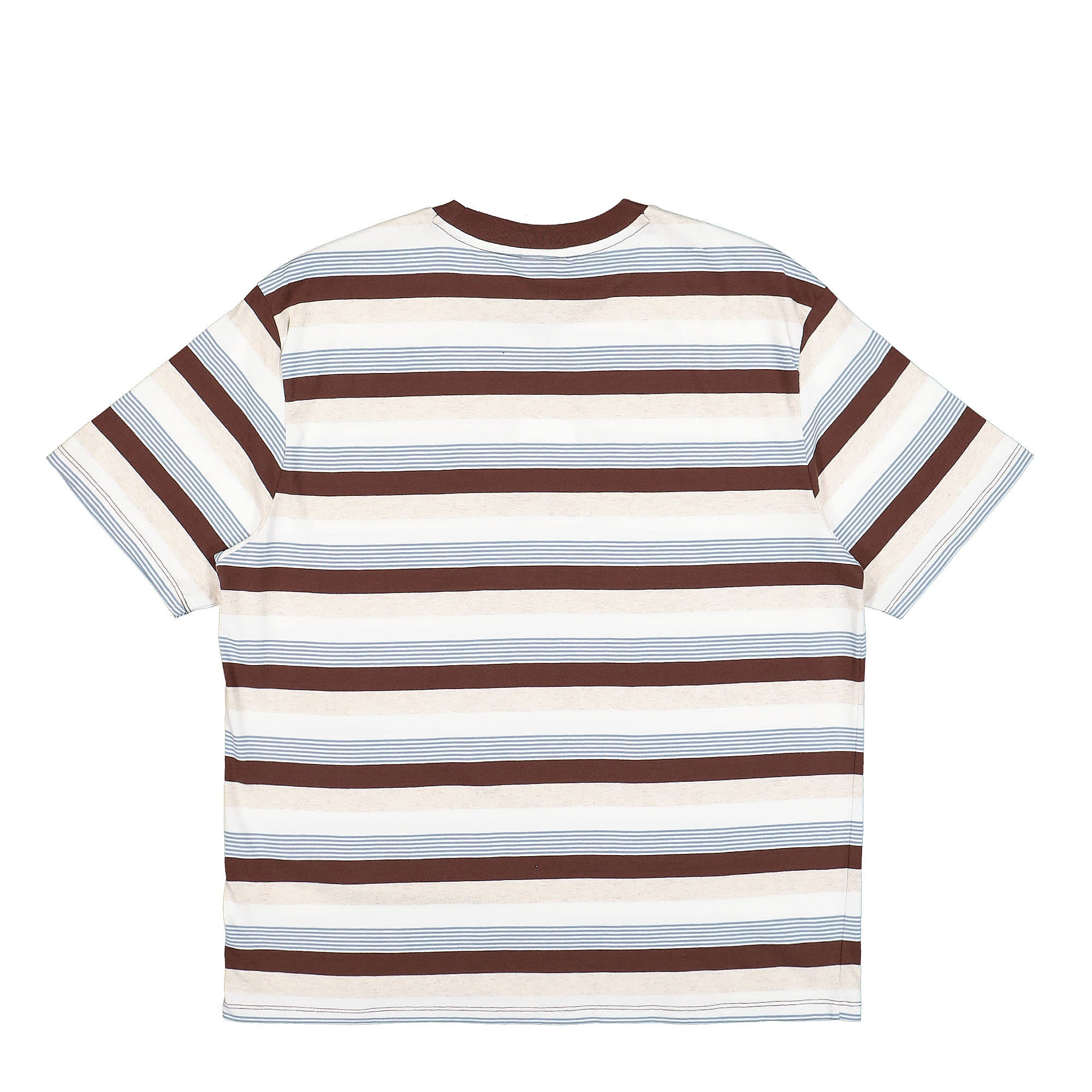 GUESS Originals Go Cole Heather Stripe Tee Cup Of Joe T-Shirts Material | Overkill