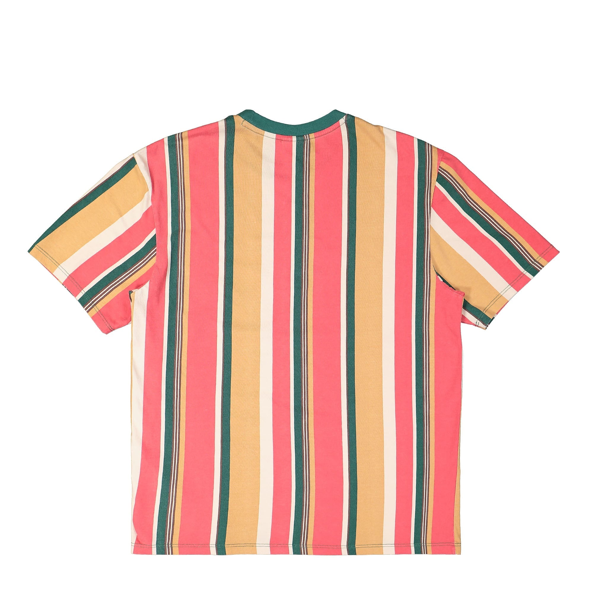 GUESS Originals Go Bryson Vertical Stripe Tee Real Orange T-Shirts Material | Overkill