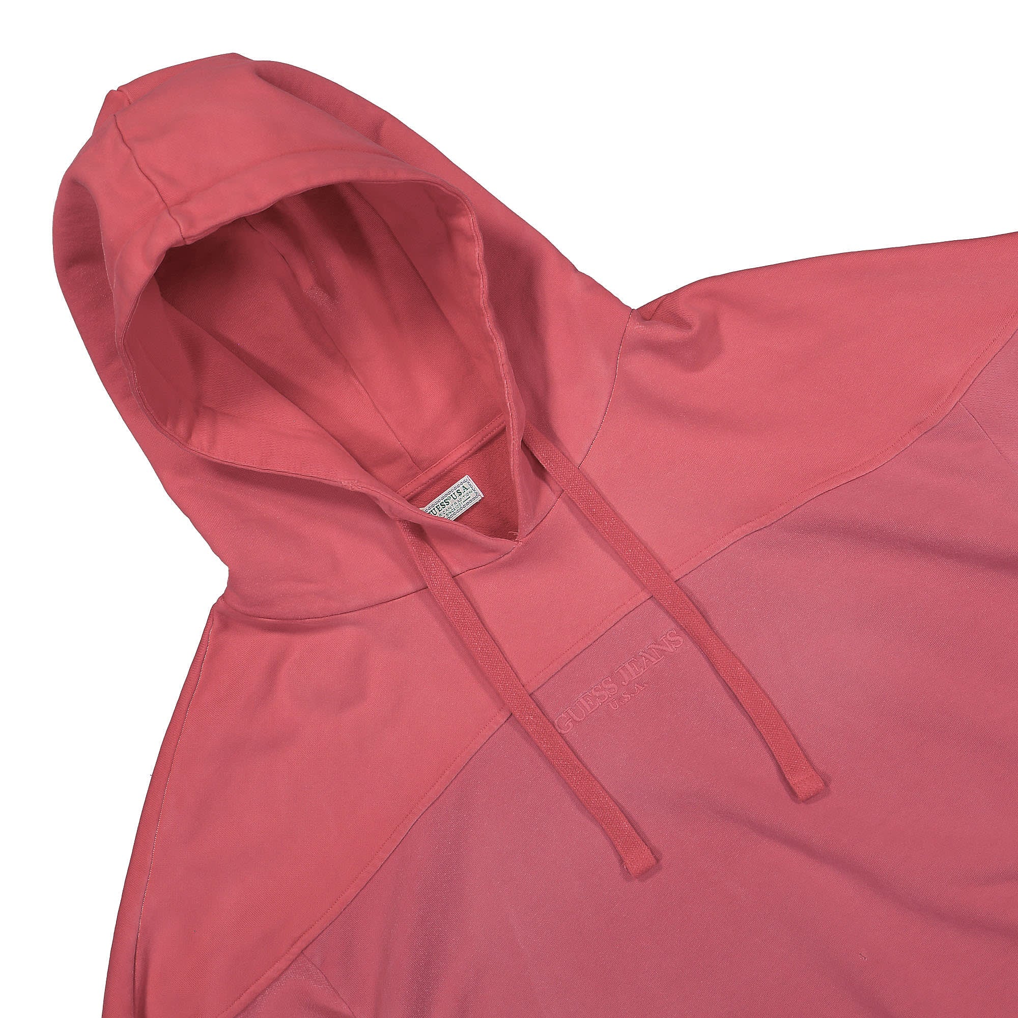 GUESS U.S.A. Two Tone Hoodie Chrysanthem Hoodies Close-up | Overkill