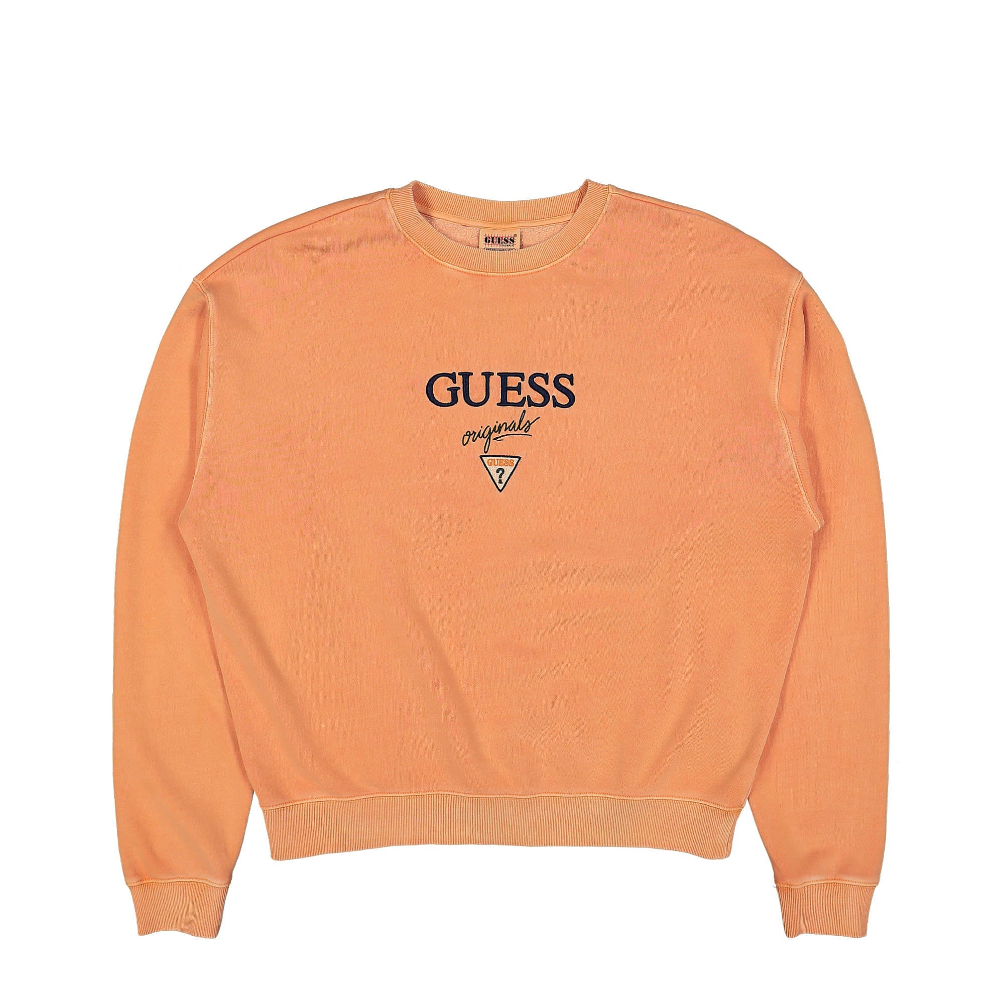 GUESS Originals Go Baker Logo Crewneck Reel Orange Sweatshirts M2BQ09K9YH1-F30I | Overkill