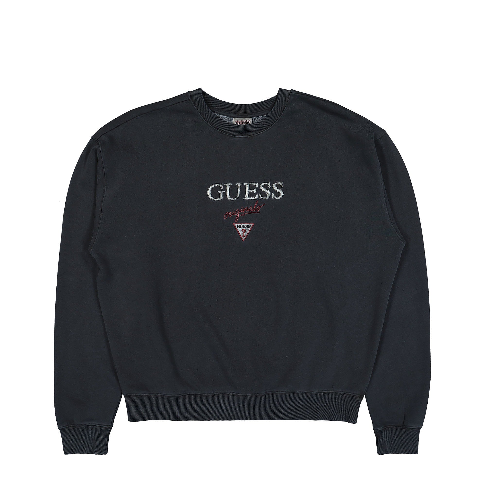 GUESS Originals Go Baker Logo Crewneck Jet Black Sweatshirts M2BQ09K9YH1-JTMU | Overkill