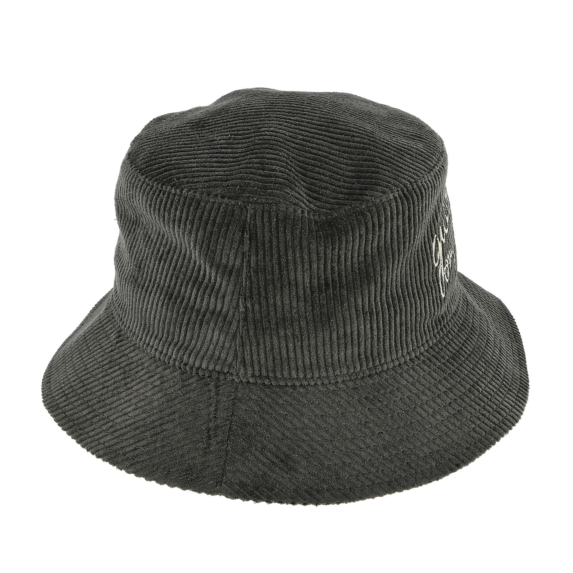 GUESS Originals Go Corduroy Bucket Hat Peyote Green Bucket Hats Close-up | Overkill