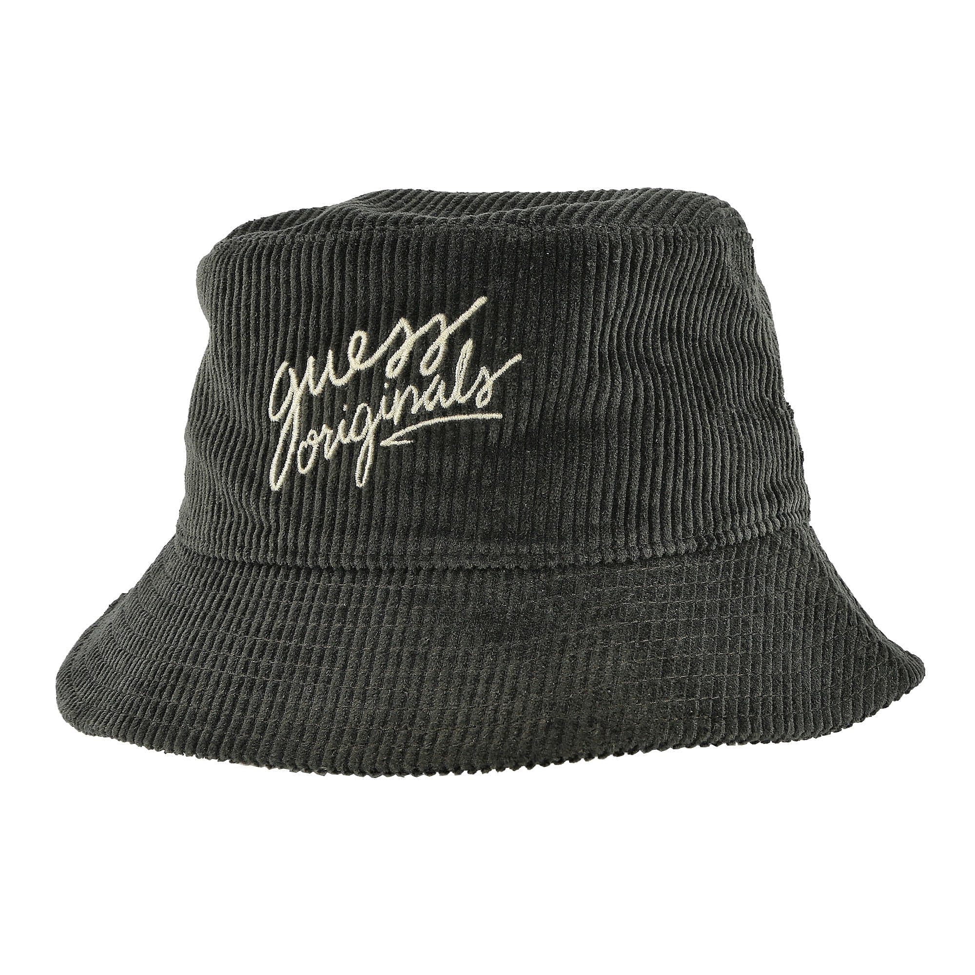 GUESS Originals Go Corduroy Bucket Hat Peyote Green Bucket Hats M2BZ16WEUX0-G8D2 | Overkill