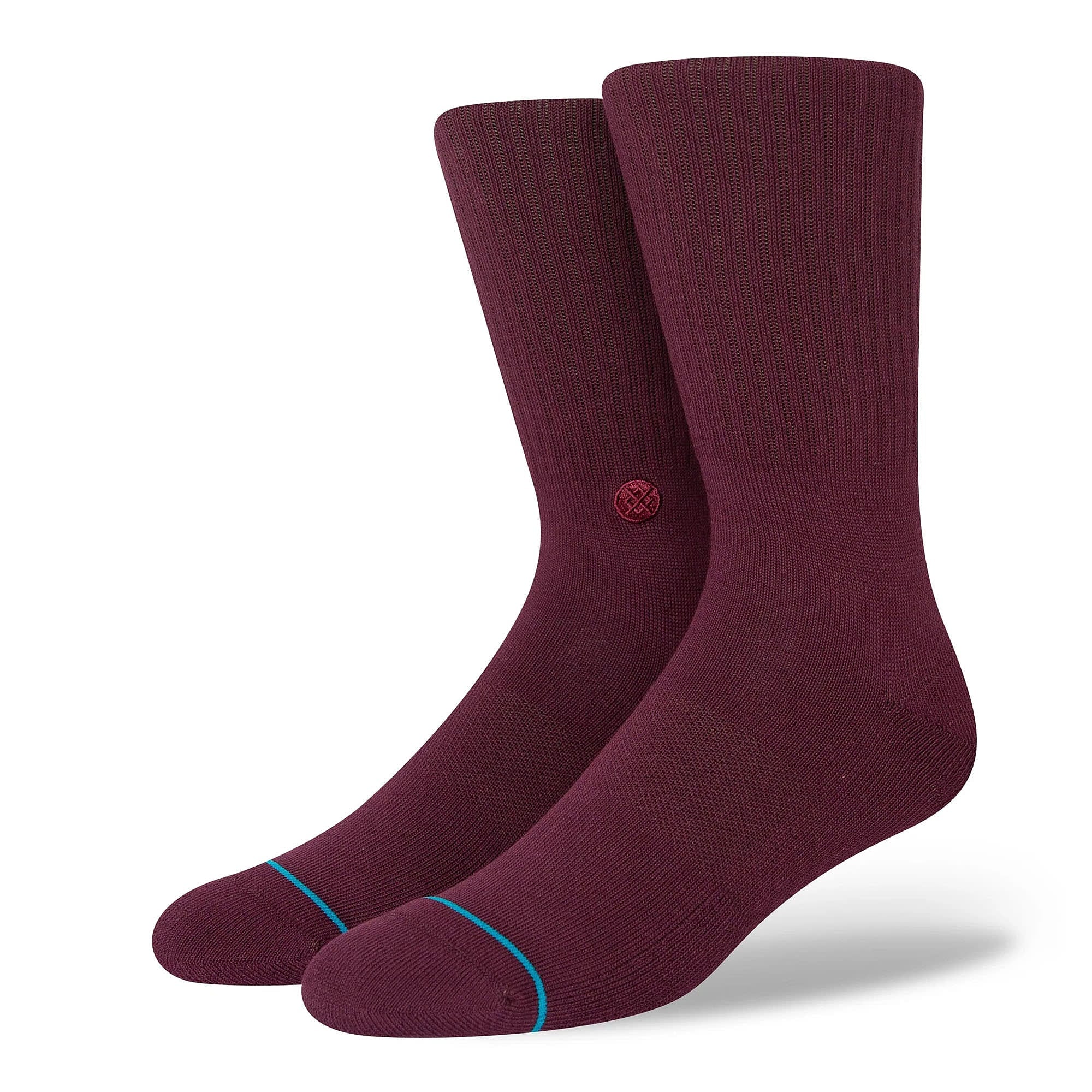 Stance Icon Socks Burgundy Socks M311D14ICO-BUR | Overkill