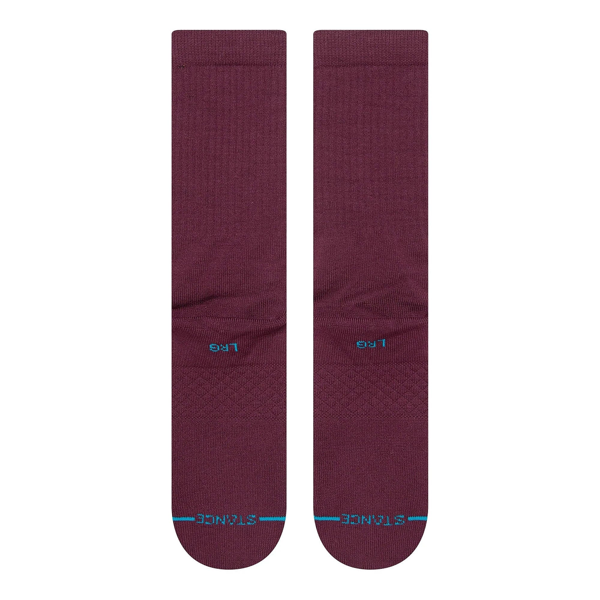Stance Icon Socks Burgundy Socks Close-up | Overkill