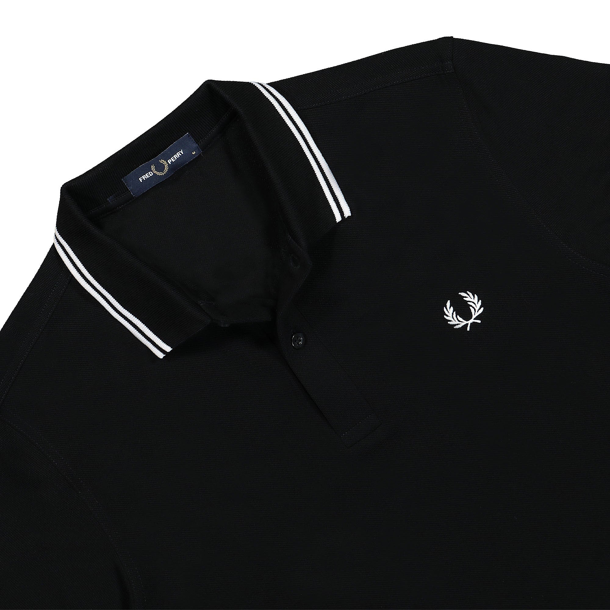 Fred Perry Twin Tipped Fred Perry Shirt Black Shirts Close-up | Overkill