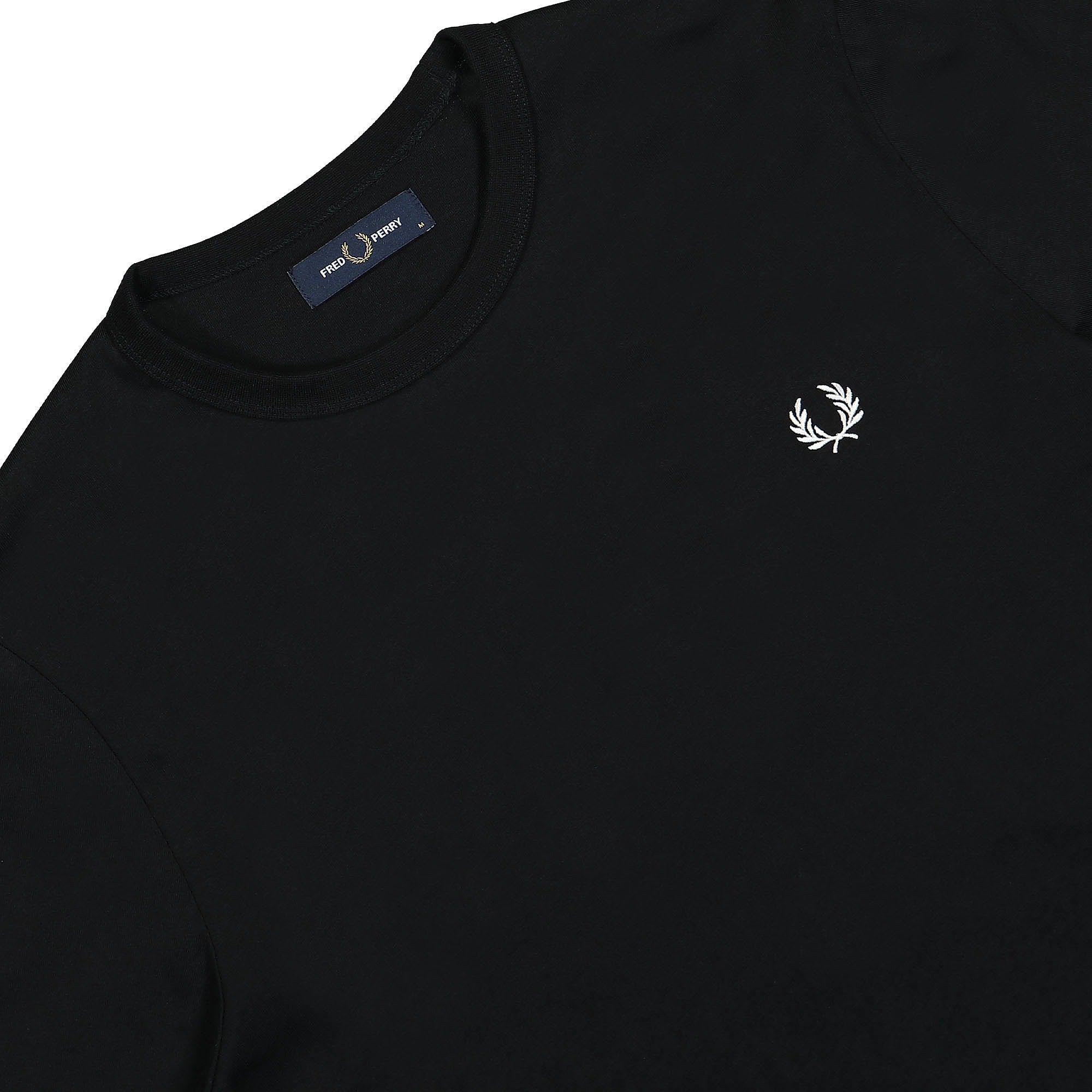 Fred Perry Laurel Wreath LS T-Shirt Black T-Shirts Material | Overkill