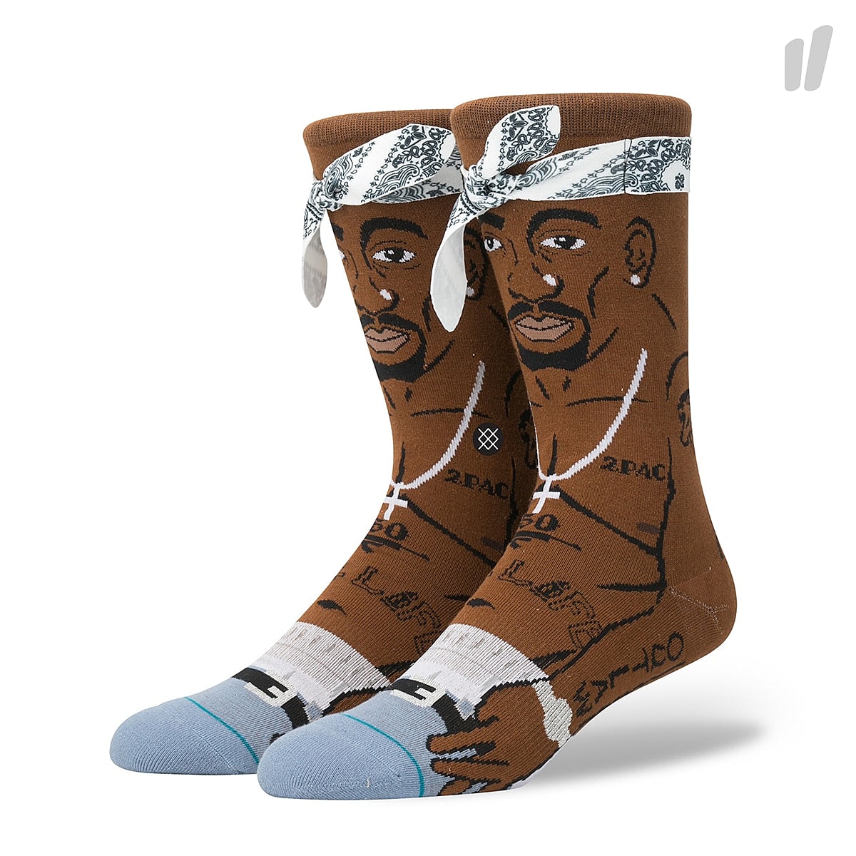 Stance Tupac Socks Brown Socks M545A17TUP-BRN | Overkill