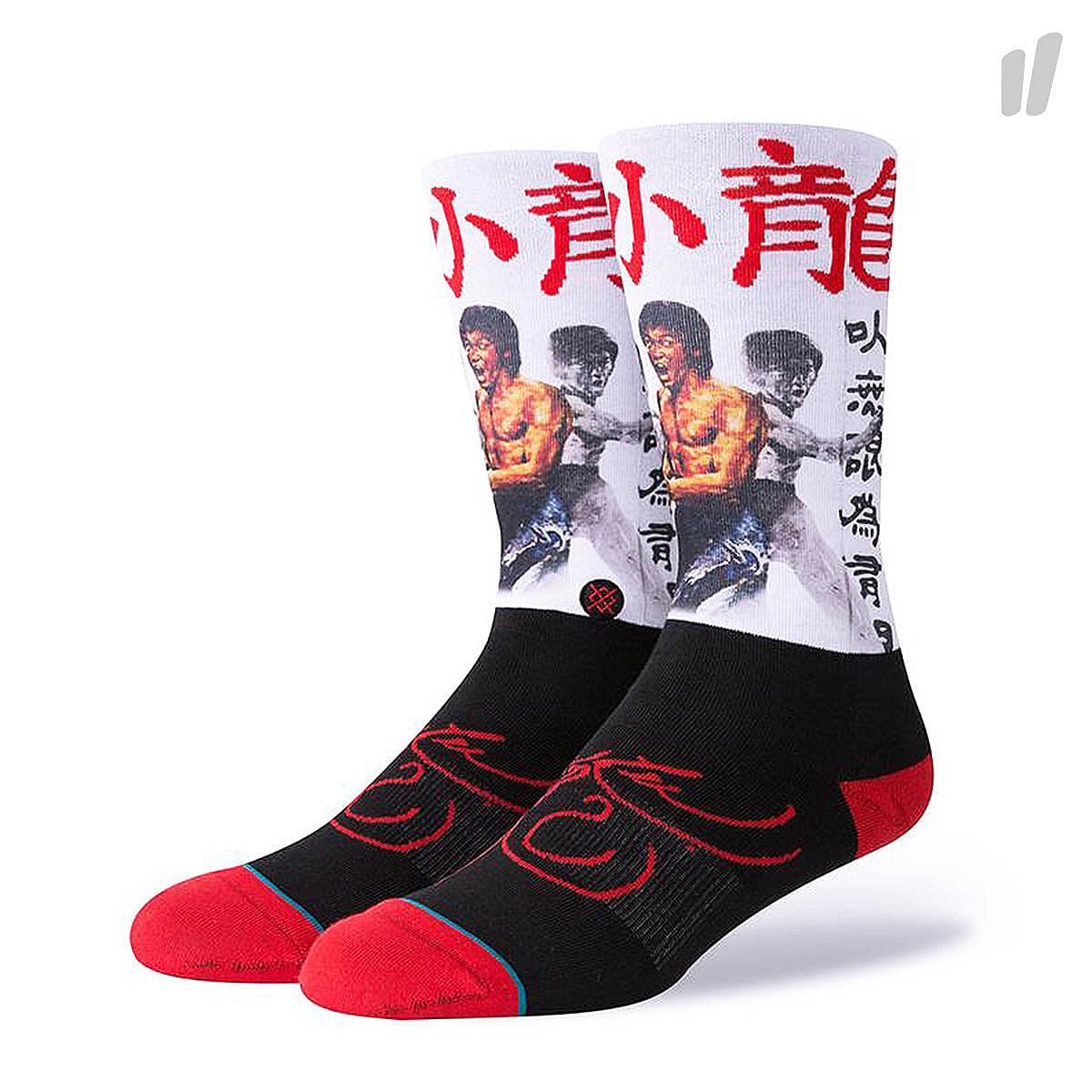 Stance Bruce Lee Socks White Socks M545D18BRU-WHT | Overkill