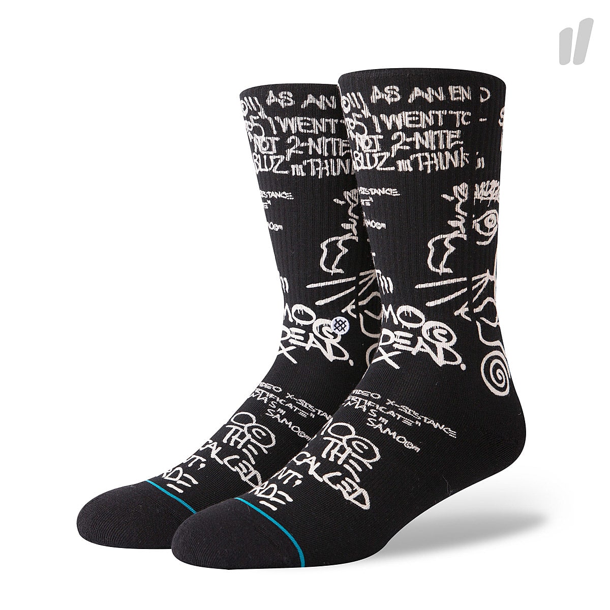 Stance Samo Is Dead Socks Black Socks M546C18SAM-BLK | Overkill