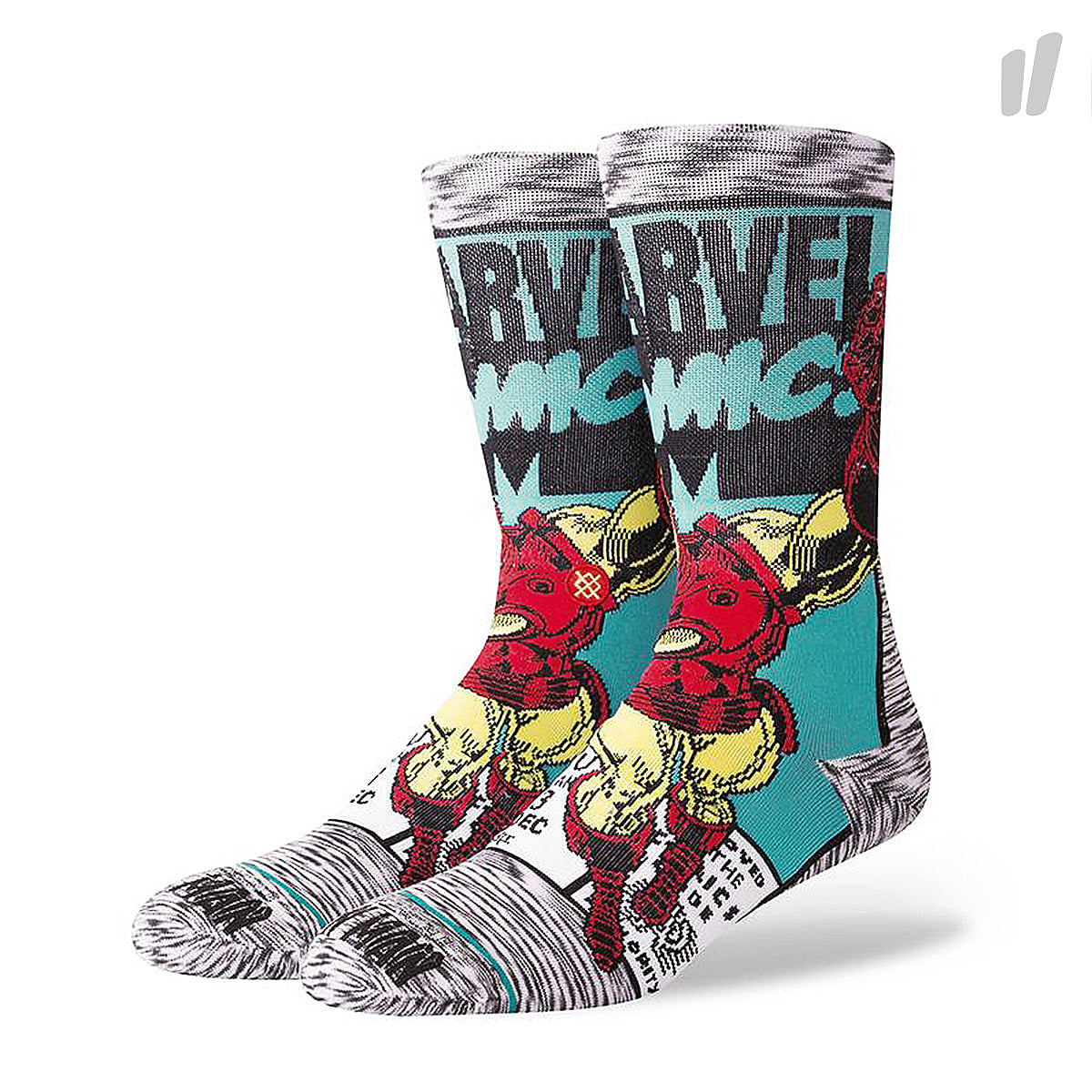 Stance Iron Man Comic Socks Grey Socks M546D18IRO-GRY | Overkill