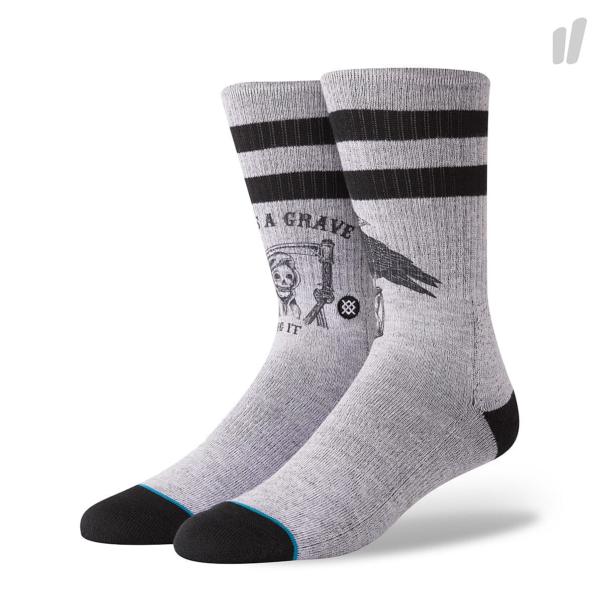 Stance Lifes A Grave Socks Grey Socks M556C18LAG-GRY | Overkill