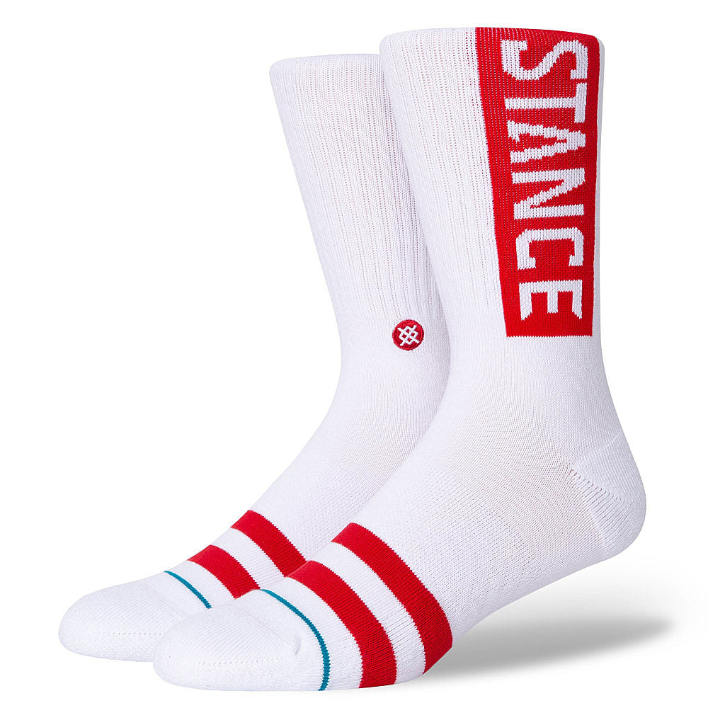 Stance OG Socks White / Red Socks M556D17OGG-WHR | Overkill