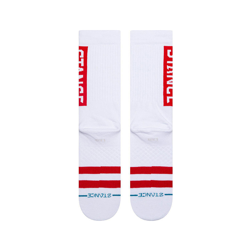 Stance OG Socks White / Red Socks Close-up | Overkill