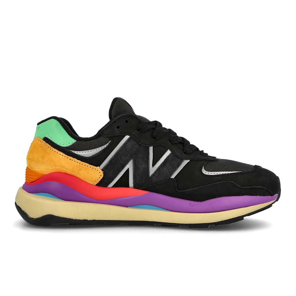 New Balance m 5740 lb Black-White- Vivid Cactus Sneakers Silhouette | Overkill