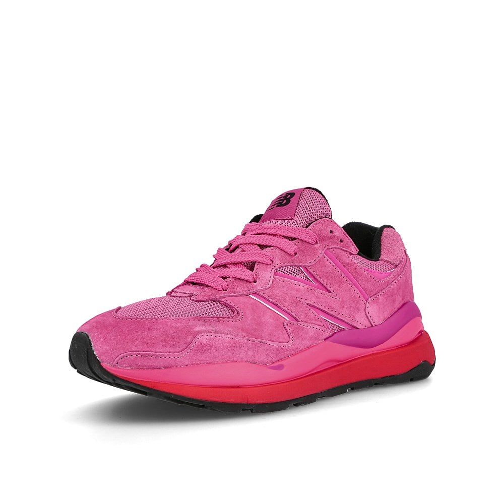 New Balance 57/40 pink glo Pink Glo Low Top Sneakers Close Up | Overkill