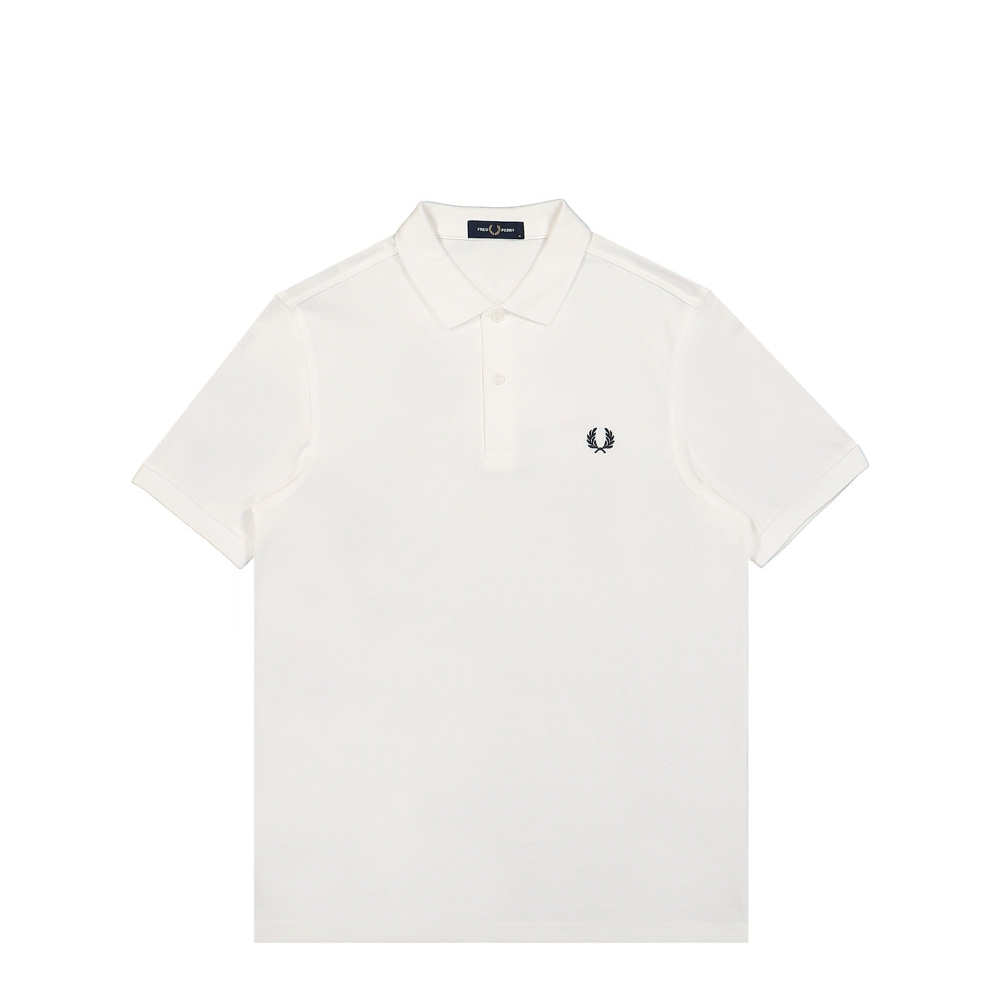 Fred Perry Plain Fred Perry Shirt White / Navy Polo Shirts M6000-100 | Overkill