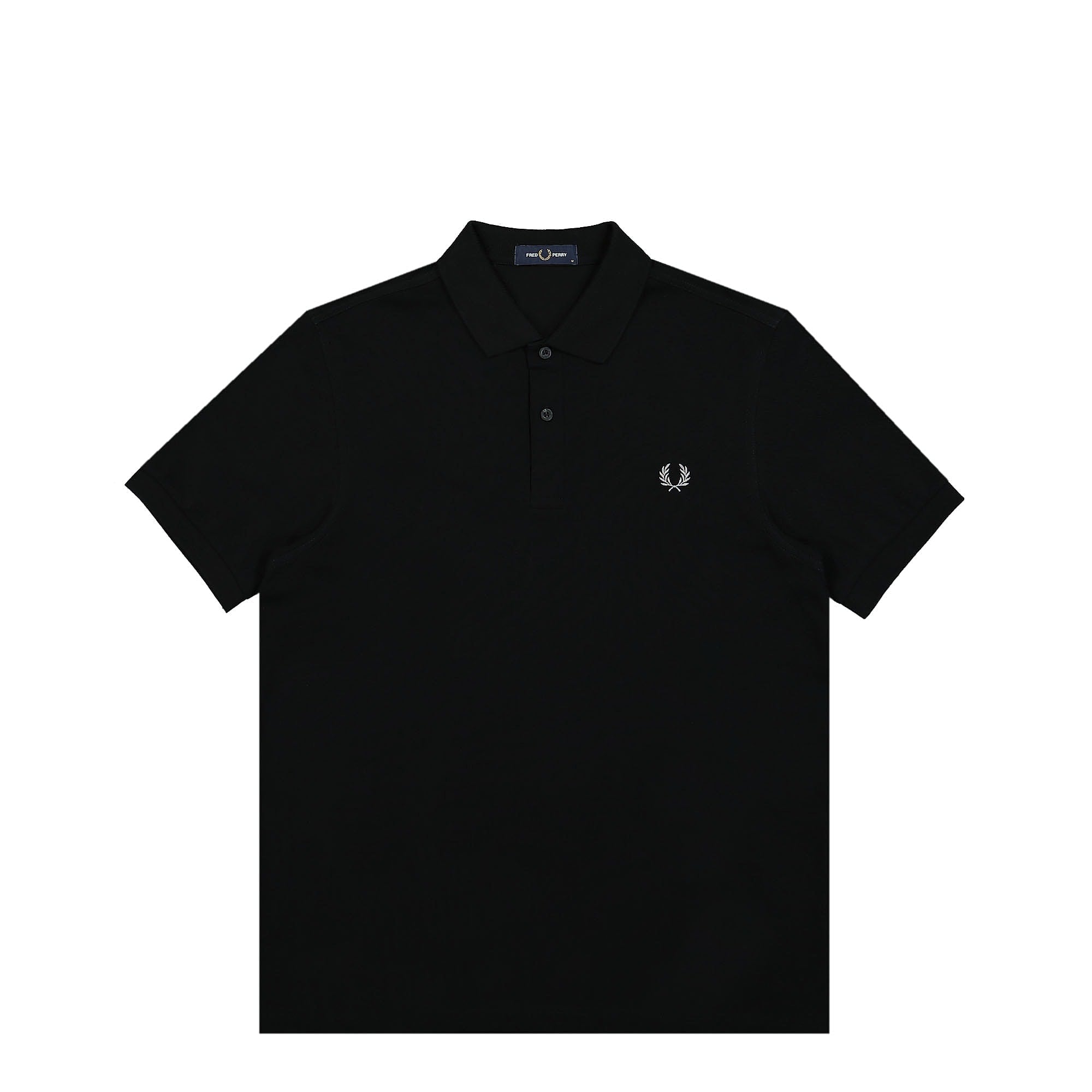 Fred Perry Plain Fred Perry Shirt Black / Chrome Polo Shirts M6000-906 | Overkill