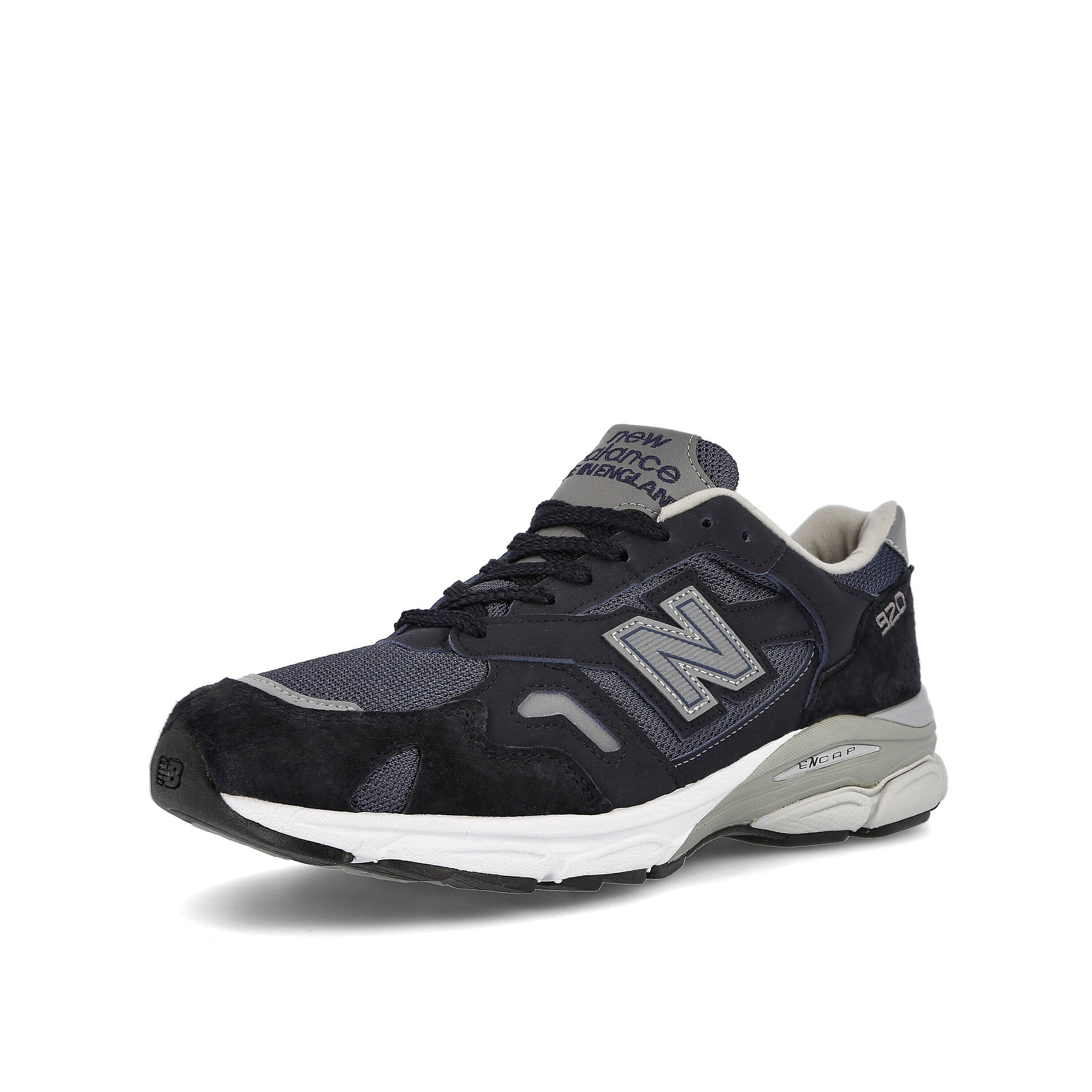 New Balance M920CNV Navy-Grey Low Top Sneakers Close Up | Overkill