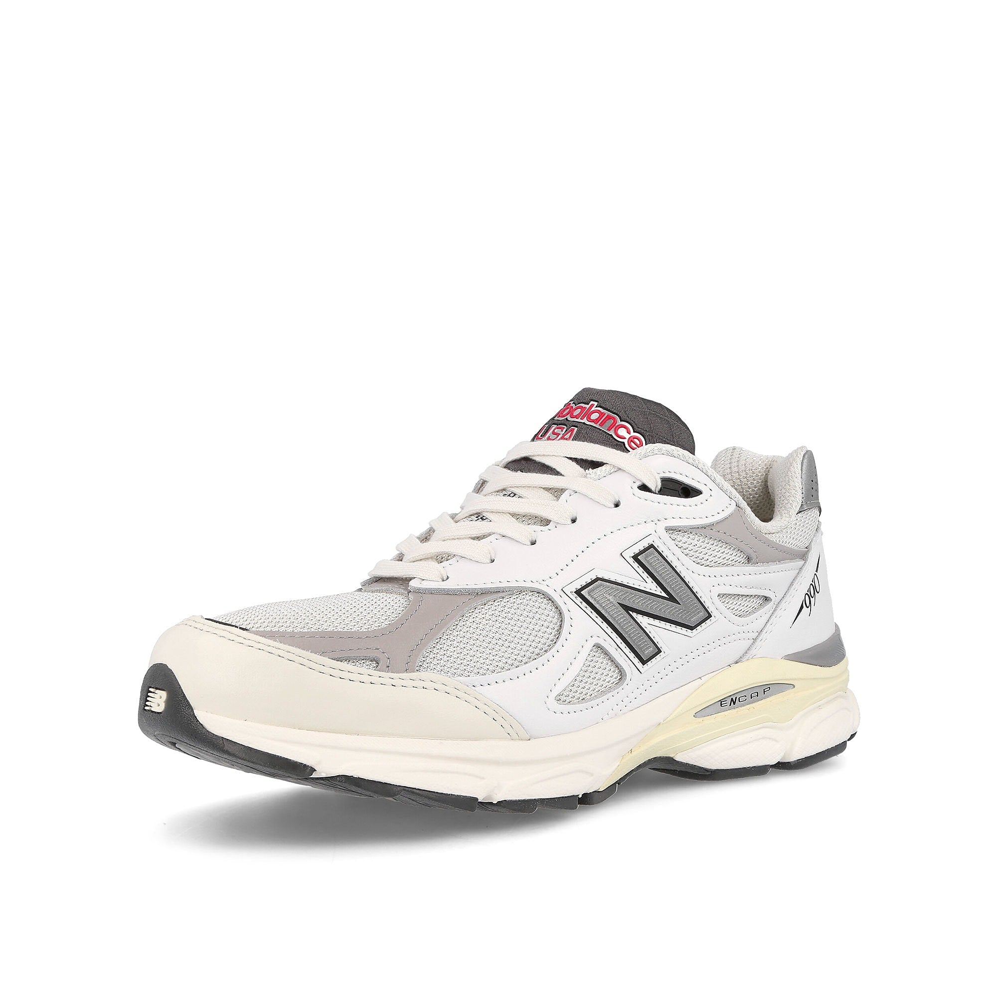 New Balance m990al3 White Low Top Sneakers Close Up | Overkill