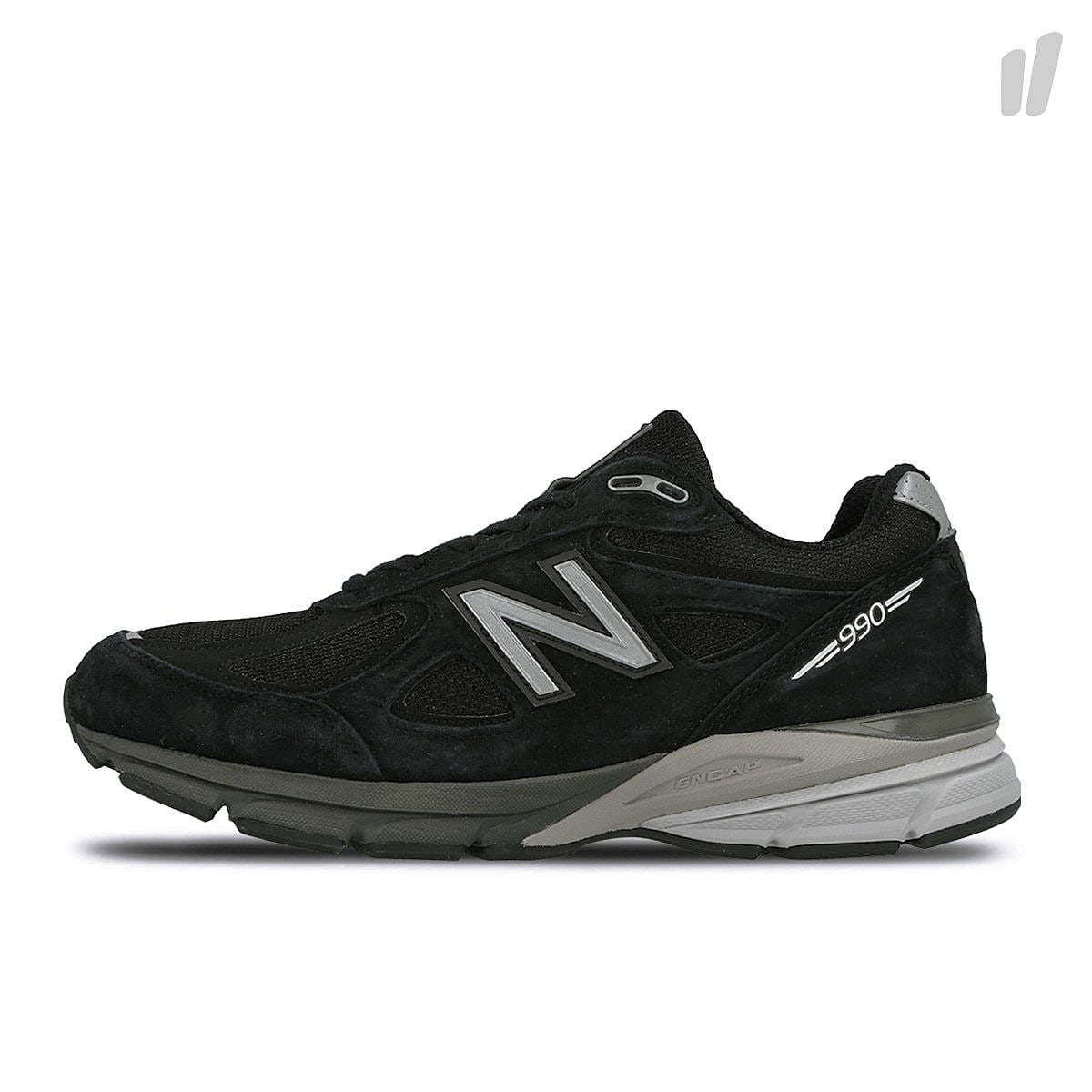 New Balance m 990 bk4 Black Low Top Sneakers 509491-60-8 | Overkill
