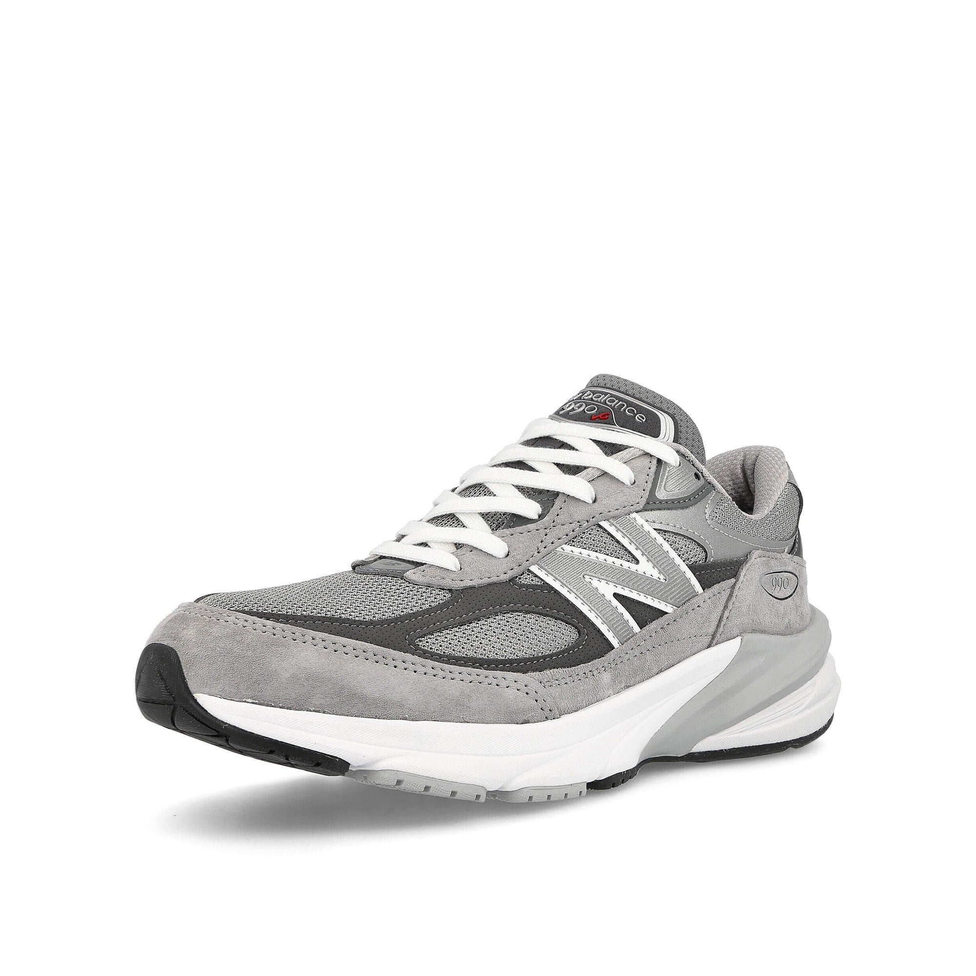 New Balance M990GL6 Grey Core Low Top Sneakers Close Up | Overkill