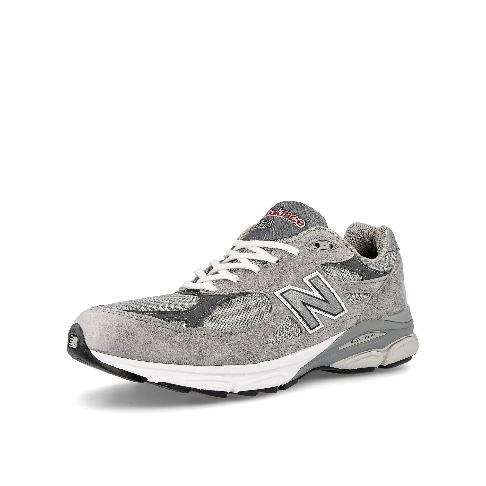 New Balance M990GY3-49 Grey Low Top Sneakers Close Up | Overkill